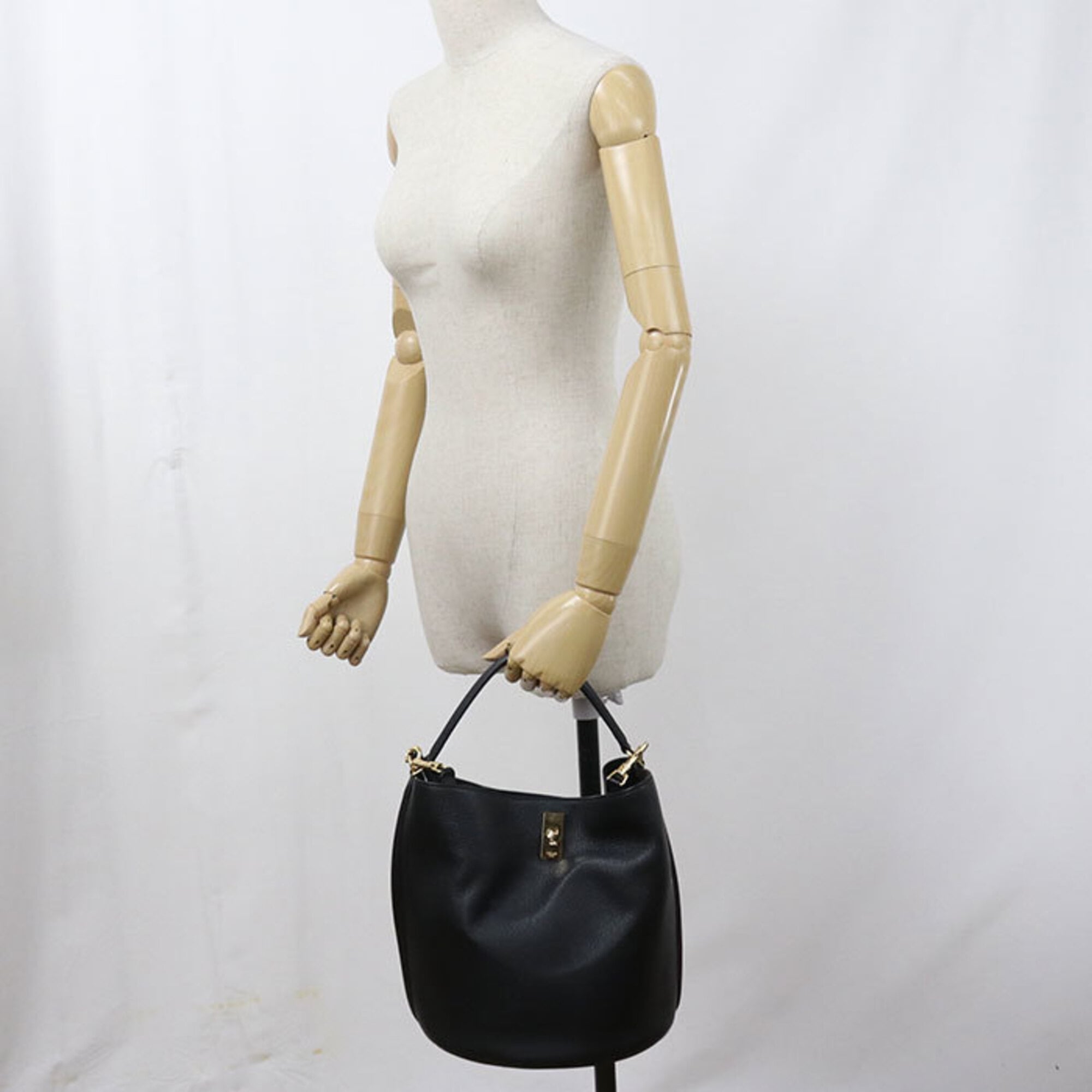 Celine Black Leather Handbag Pouch (Pre-Owned)