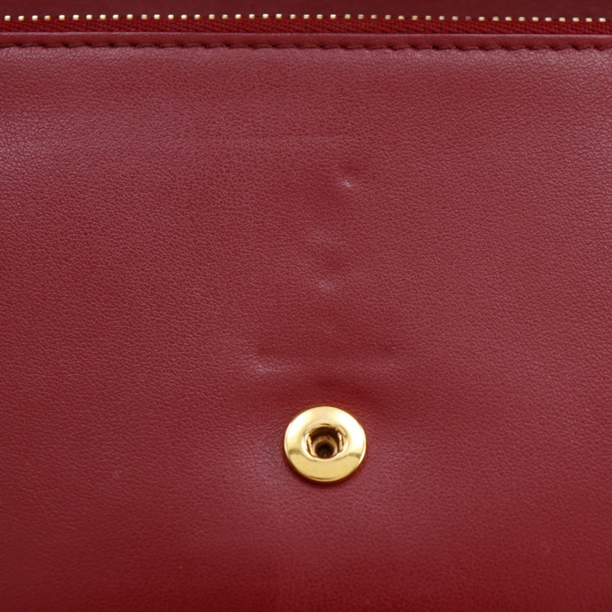 Burberry Red Color Leather Shoulder Bag (Pre-Owned)