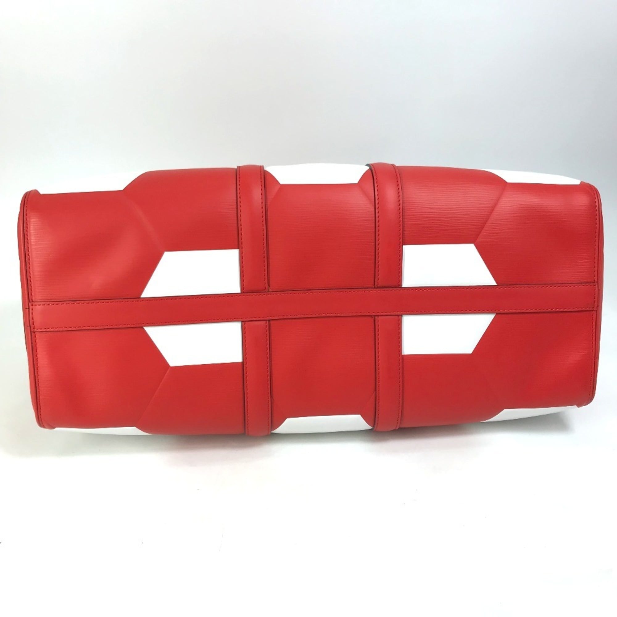 Louis Vuitton Red Color Epi Leather Boston Bag (Pre-Owned)