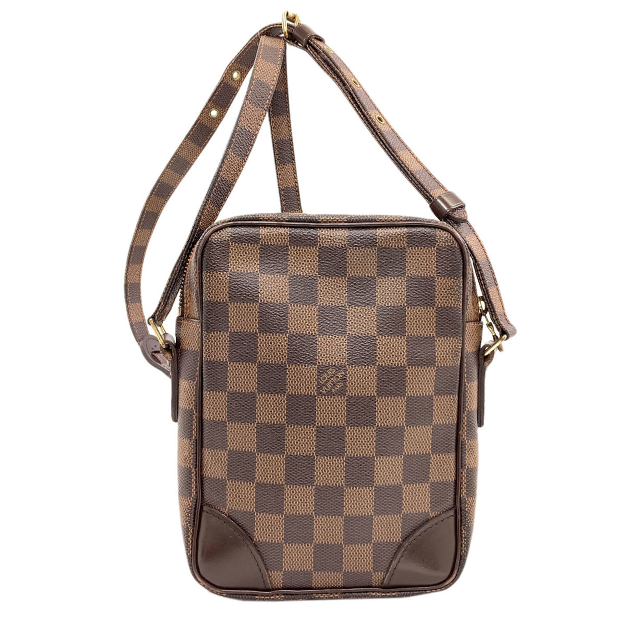 Louis Vuitton Damier Canvas Ebene Damier Canvas Shoulder Bag (Pre-Owned)