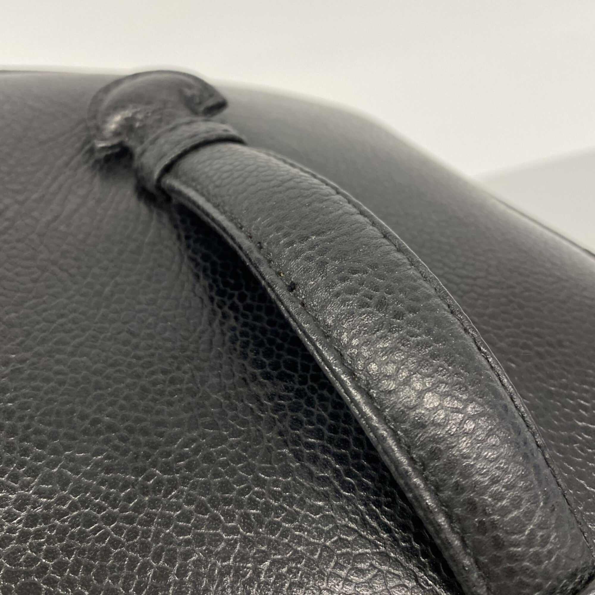 Chanel Black Grained Calfskin Vanity Bag (Pre-Owned)