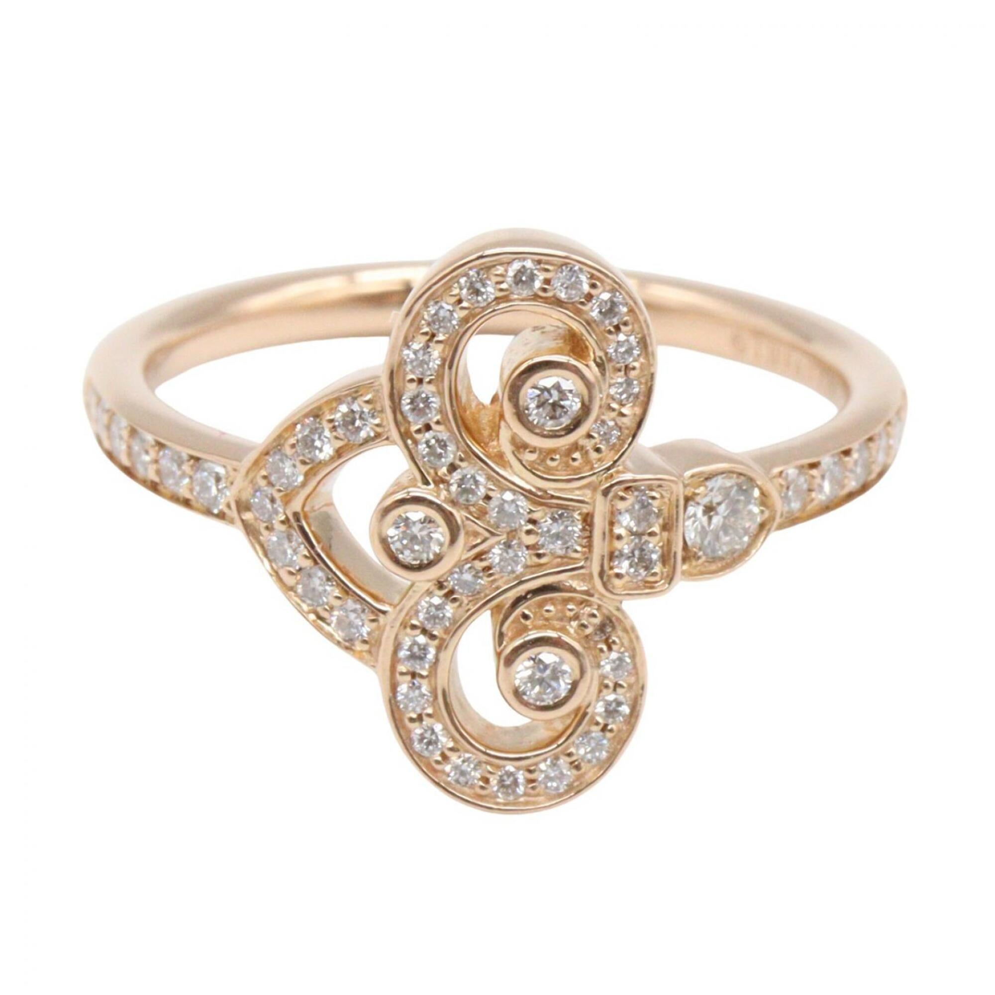 Tiffany Gold Clear Pink Gold (18K) Band Ring (Pre-Owned)