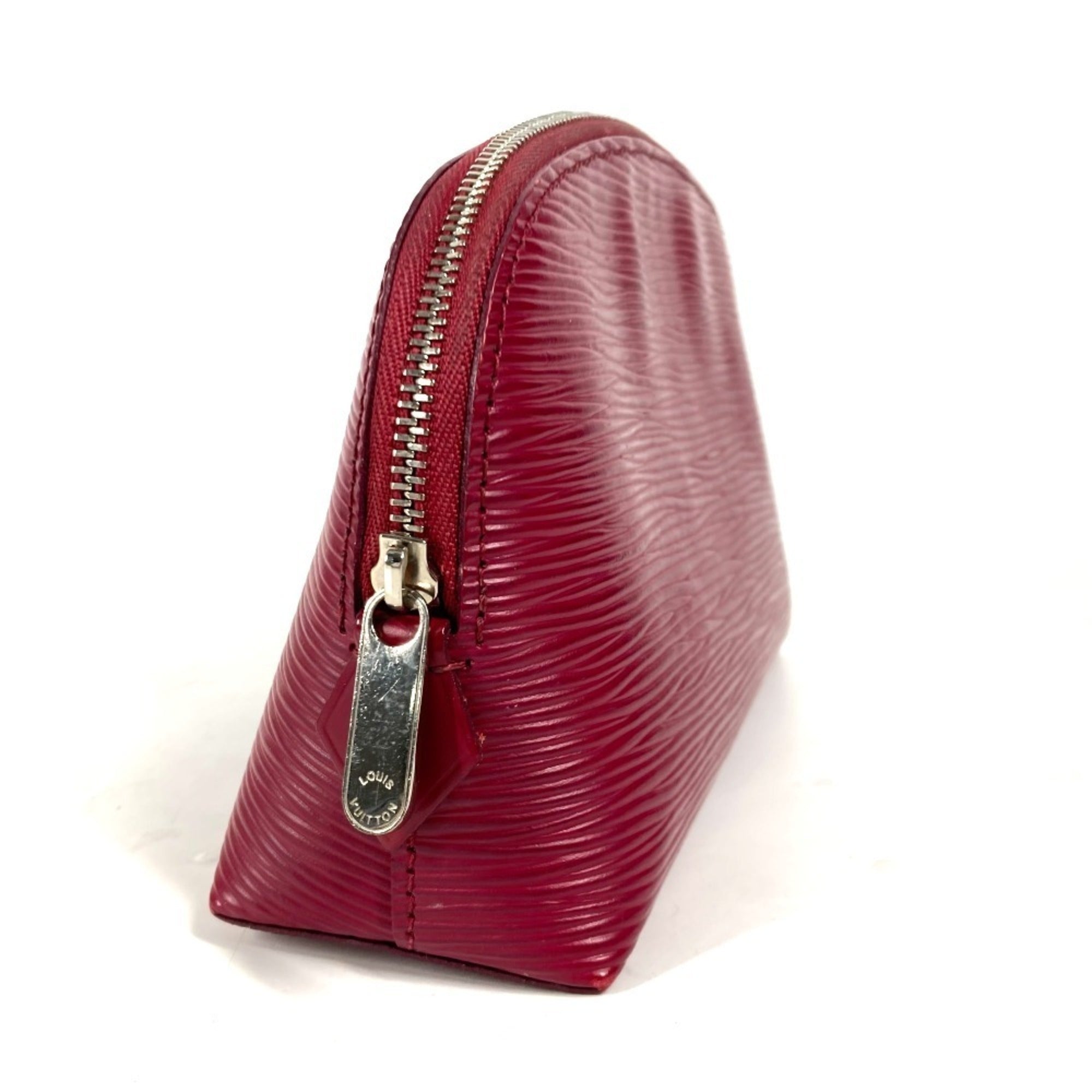 Louis Vuitton Fuchsia Pink Pink Epi Leather Pochette Pouch (Pre-Owned)