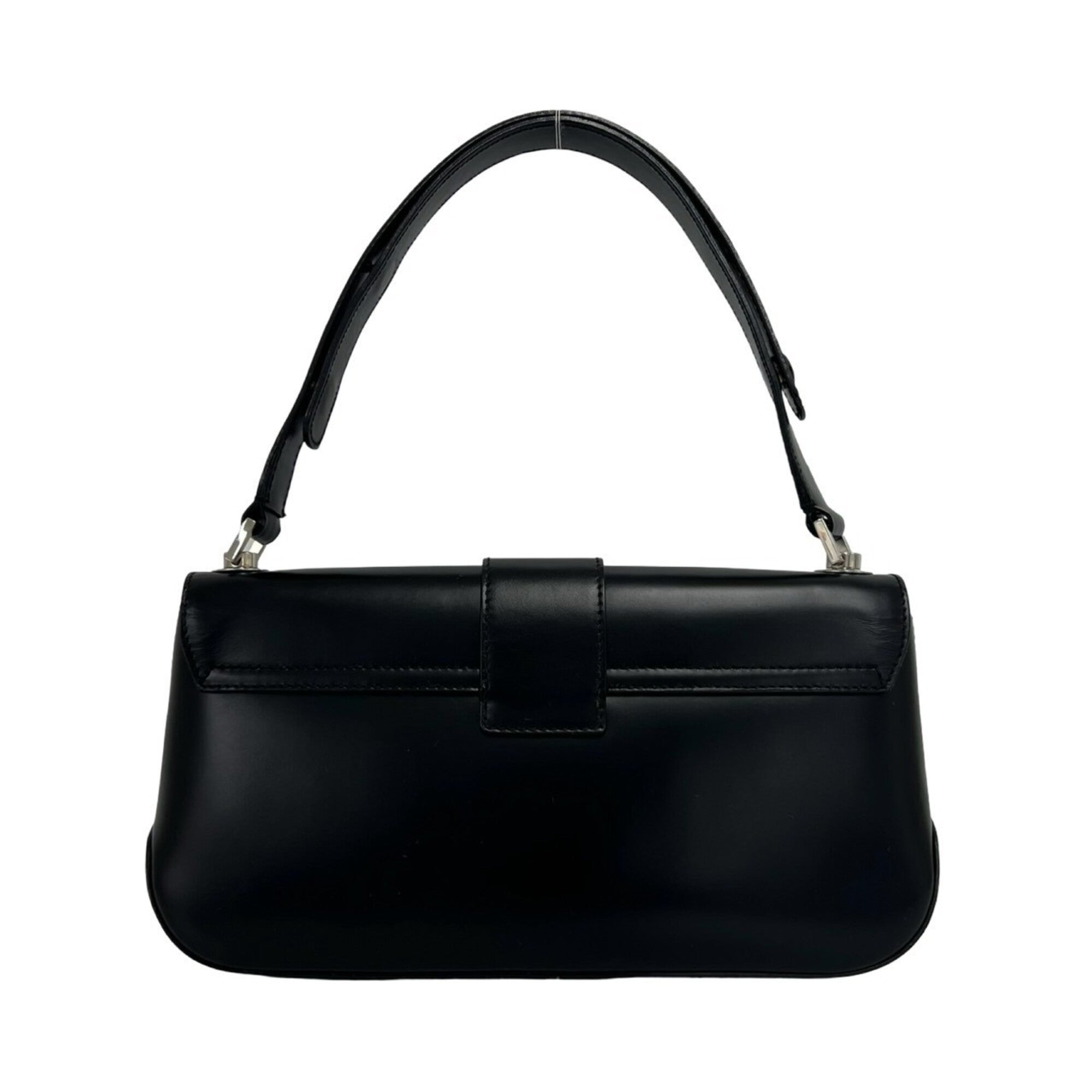 Salvatore Ferragamo Black Leather Shoulder Bag (Pre-Owned)