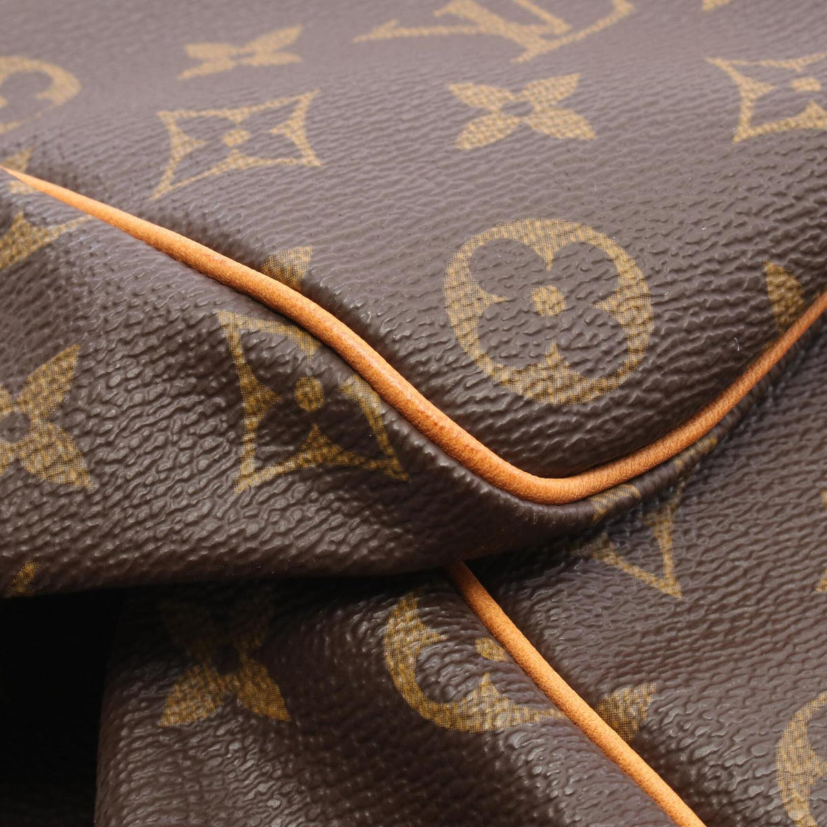 Louis Vuitton Brown Monogram Coated Canvas Leather Handbag (Pre-Owned)