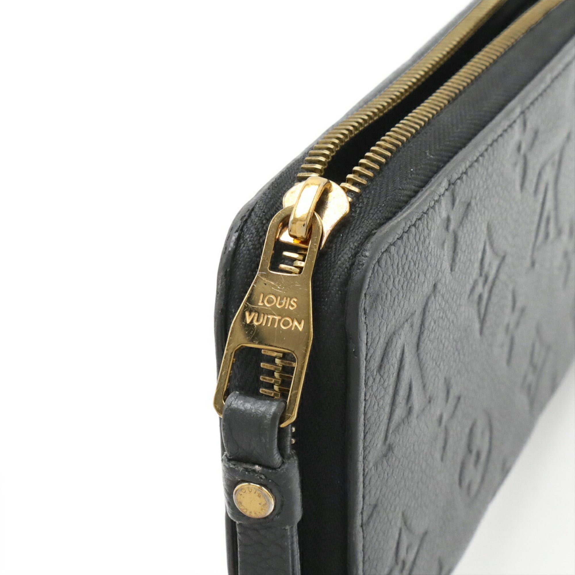 Louis Vuitton Monogram Empreinte Black Noir Monogram Empreinte Long Wallet (Bi-Fold) (Pre-Owned)