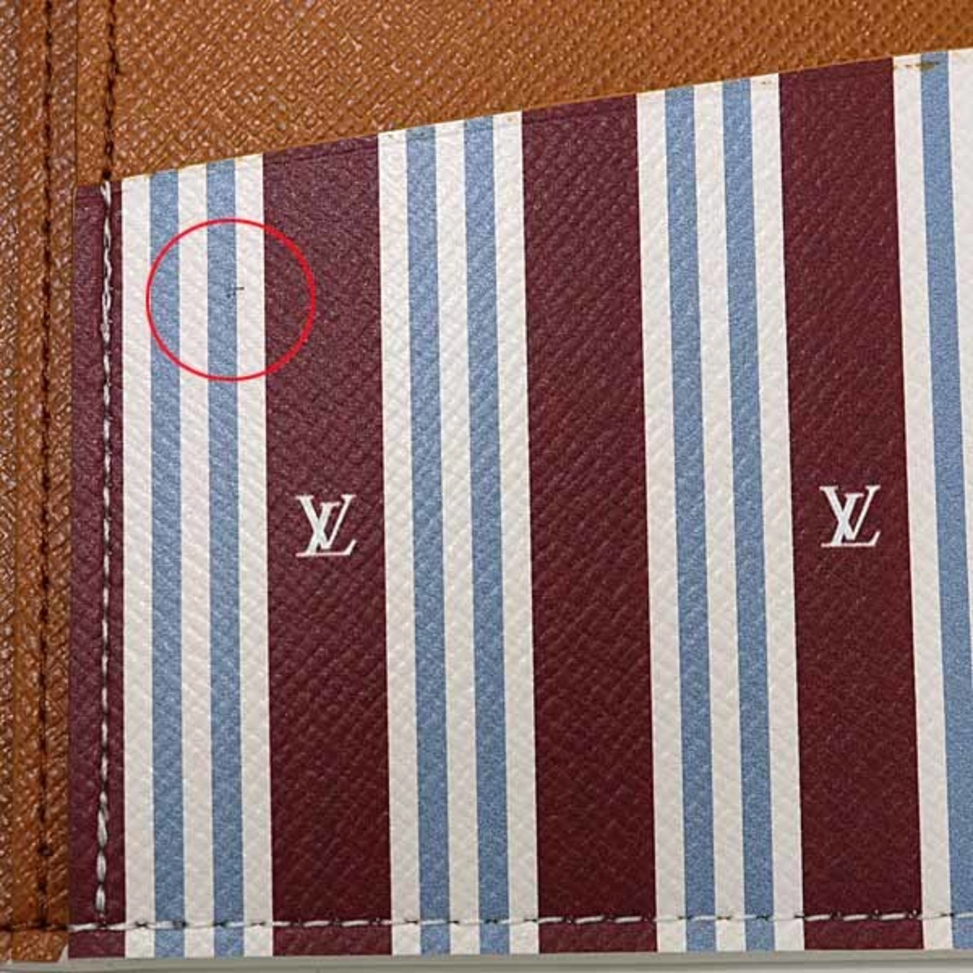 Louis Vuitton Monogram White Leather Long Wallet (Bi-Fold) (Pre-Owned)