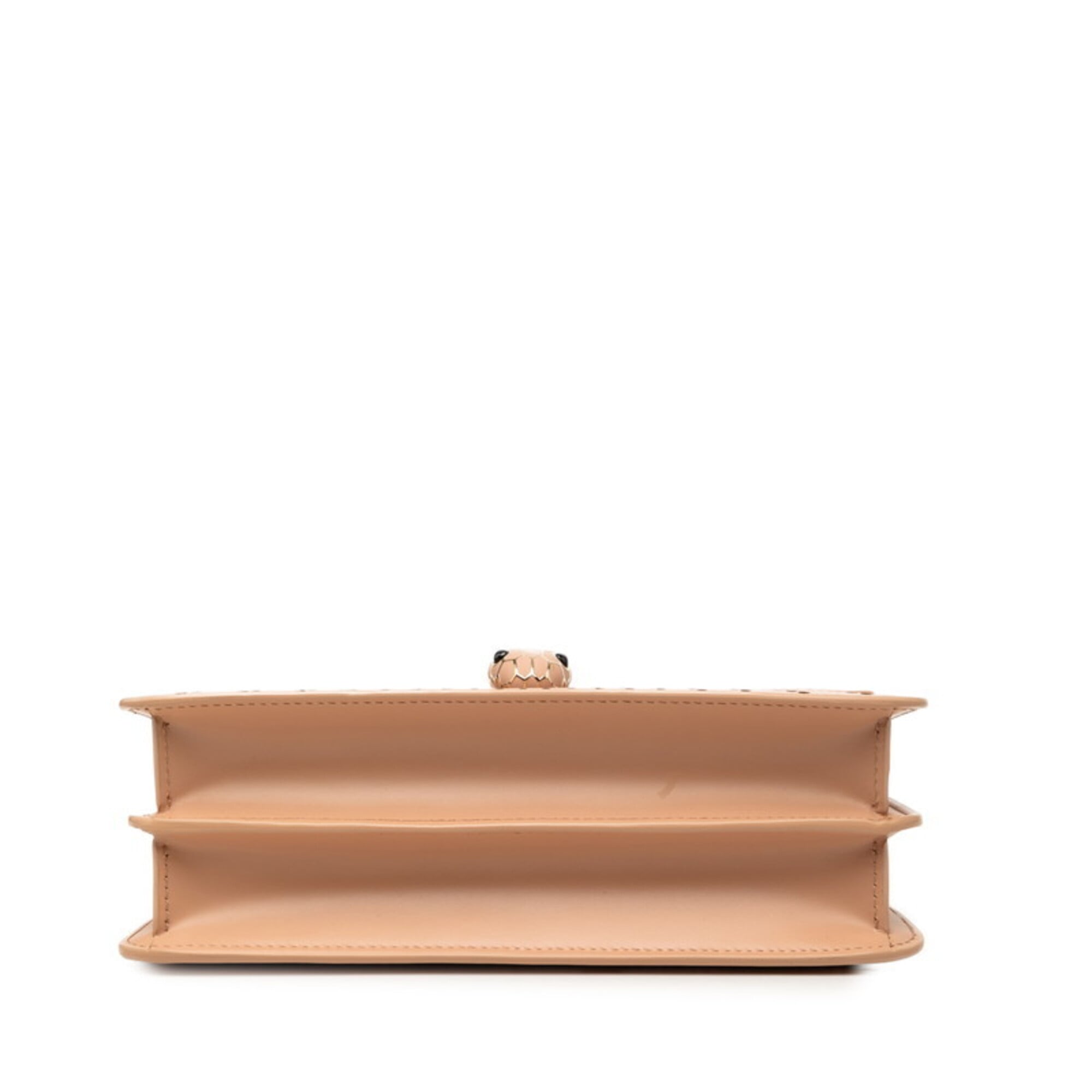 Bvlgari Beige Orange Leather Shoulder Bag (Pre-Owned)