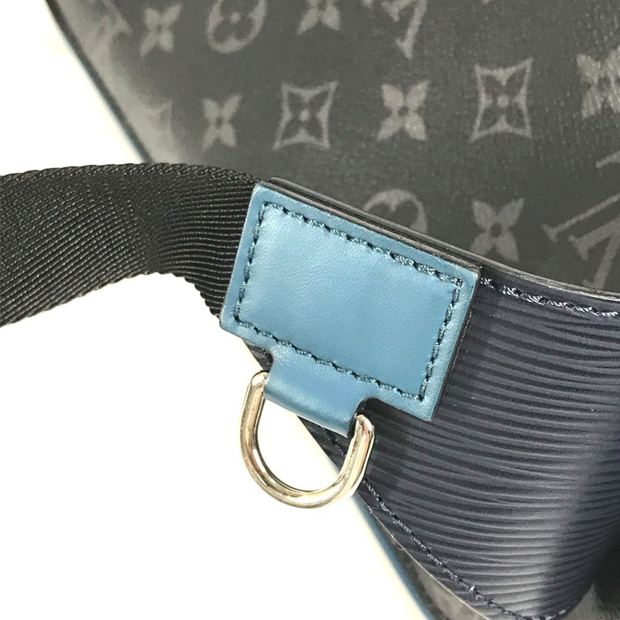 Louis Vuitton Blue Monogram Eclipse Navy Monogram Eclipse Epi Leather Fanny Pack Shoulder Bag (Pre-Owned)