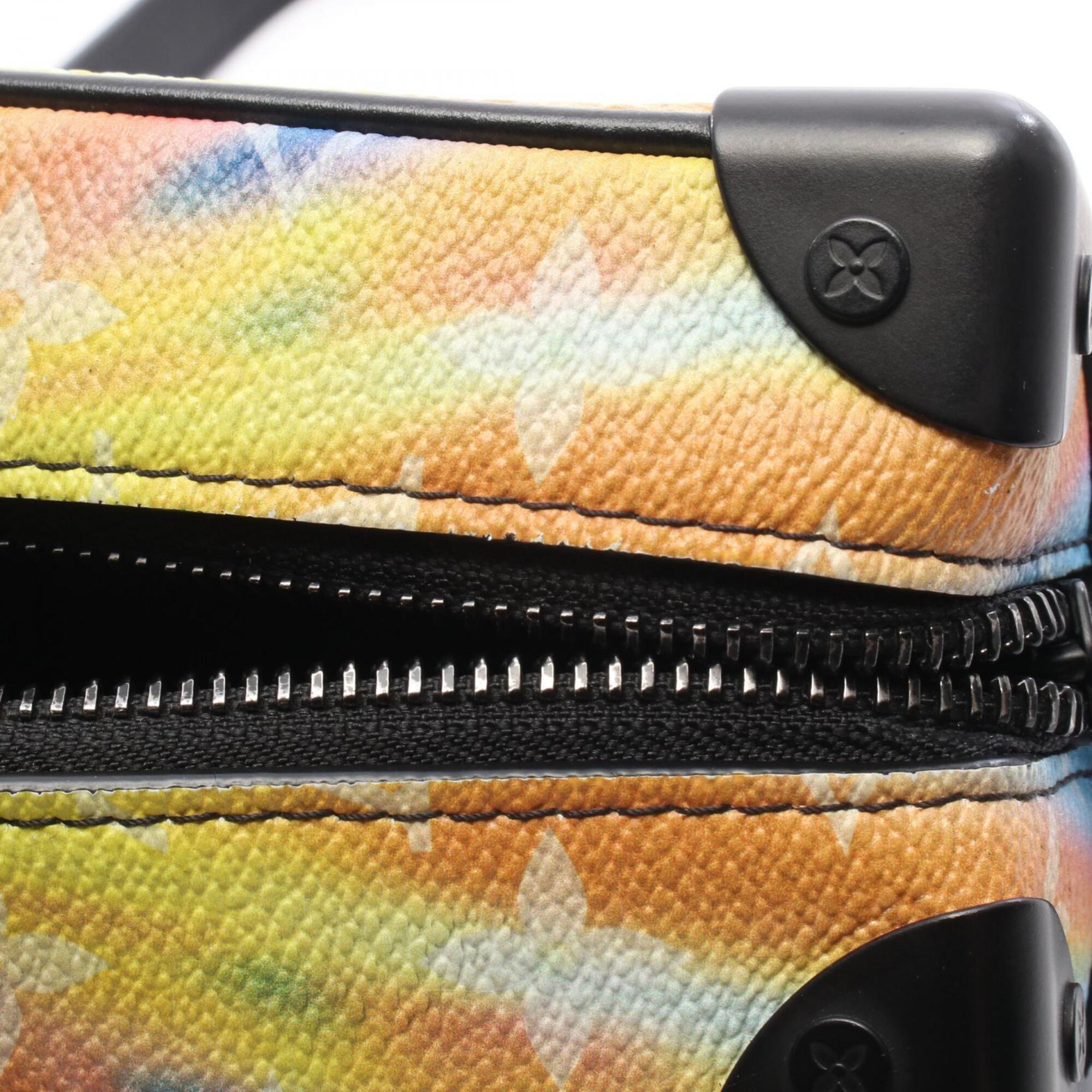 Louis Vuitton Black Multi-Color Monogram Pvc Coated Canvas Leather Handbag Shoulder Bag (Pre-Owned)