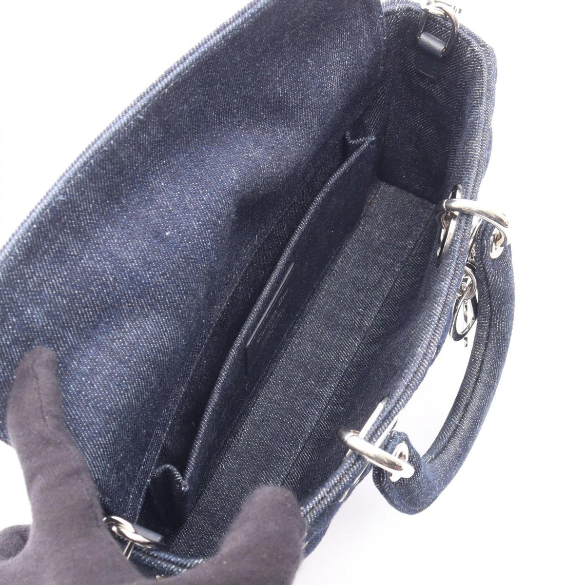 Christian Dior Navy Denim Handbag (Pre-Owned)