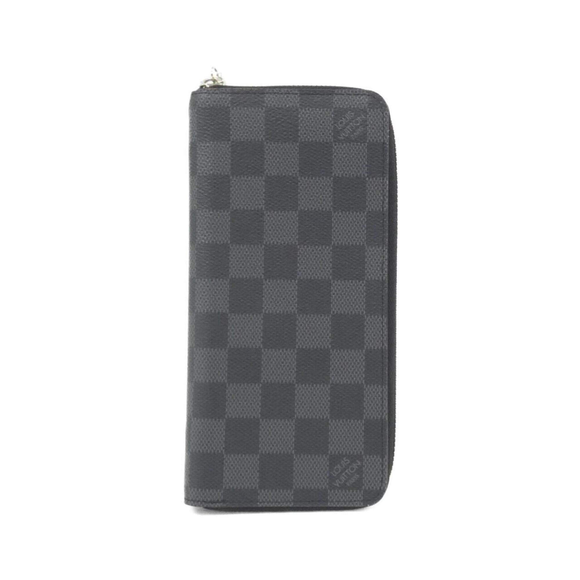 Louis Vuitton Dark Gray Graphite Coated Canvas Long Wallet (Bi-Fold) (Pre-Owned)