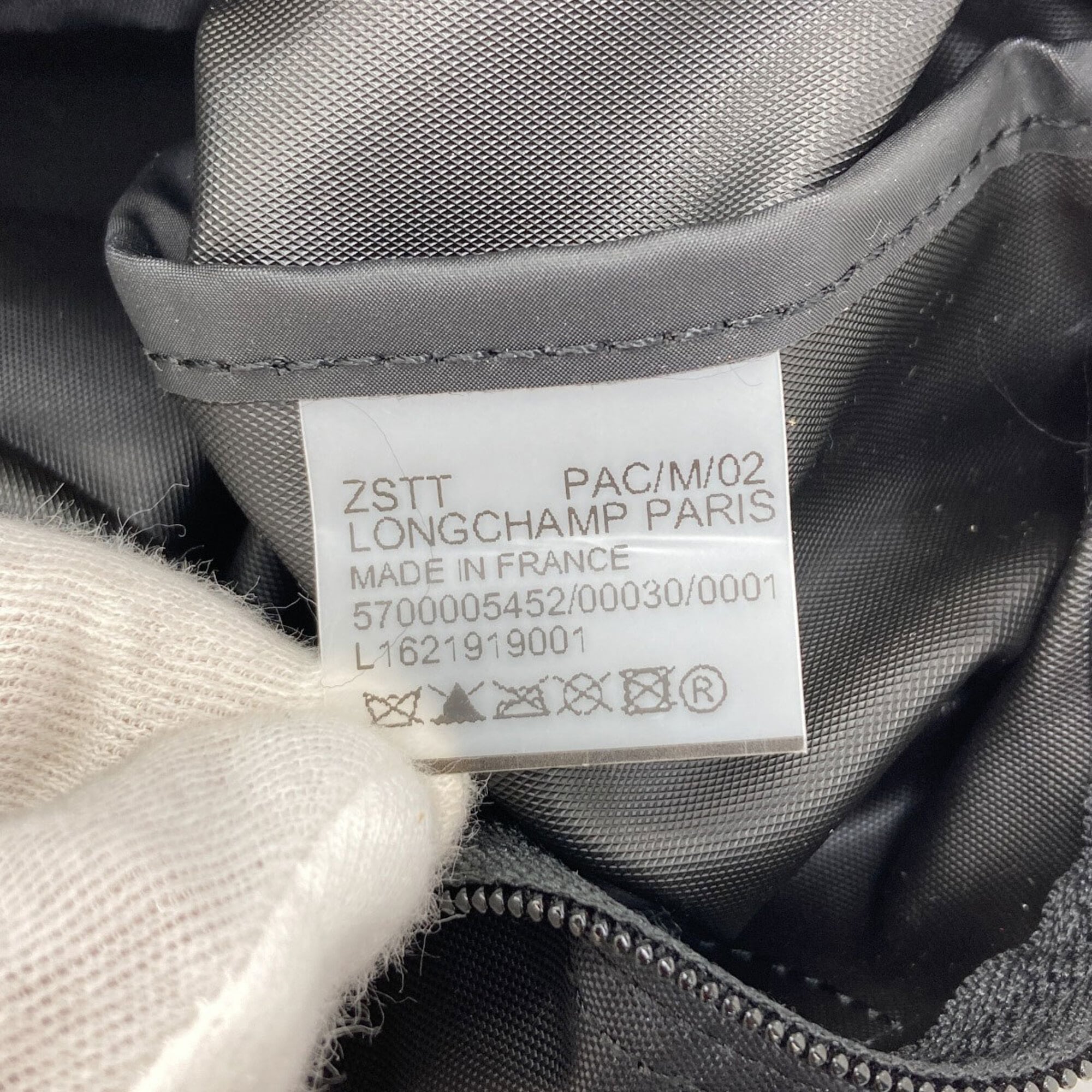 Longchamp Le Pliage Black Nylon Handbag (Pre-Owned)