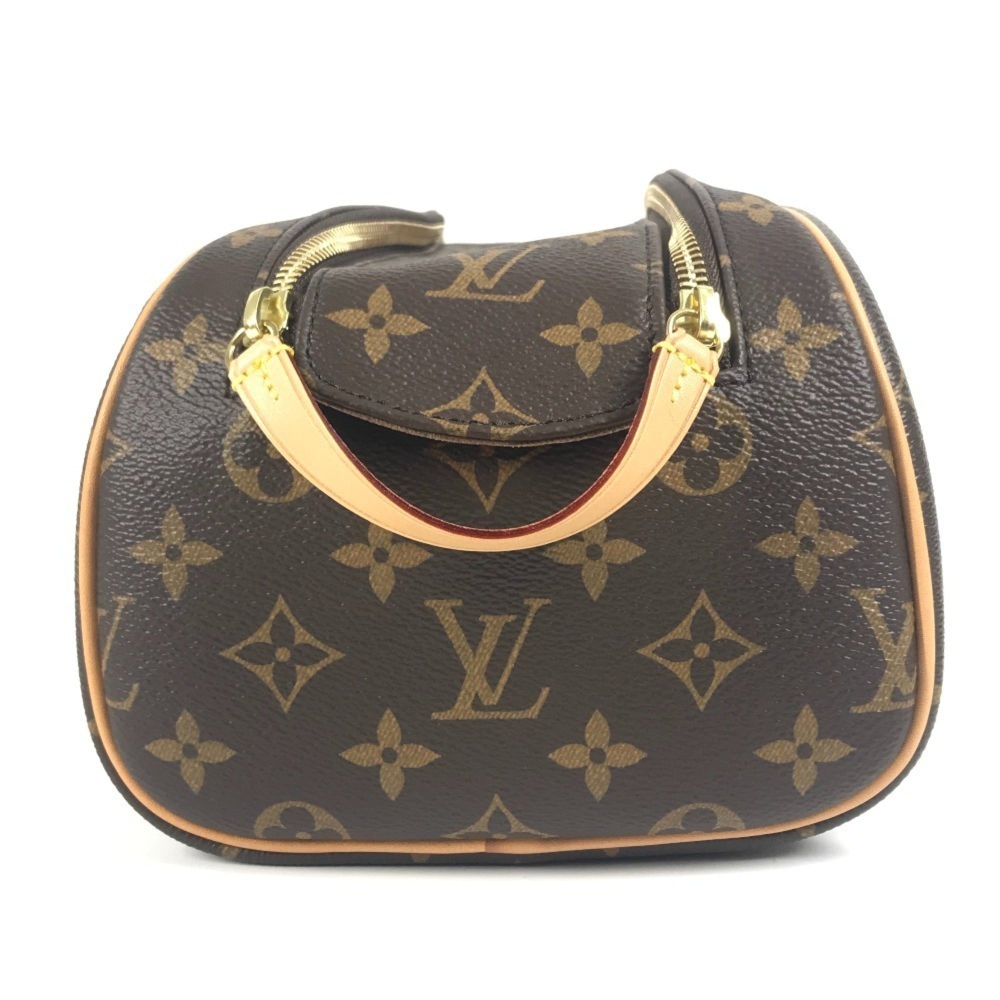 Louis Vuitton Brown Monogram Canvas Clutch Bag Pouch (Pre-Owned)
