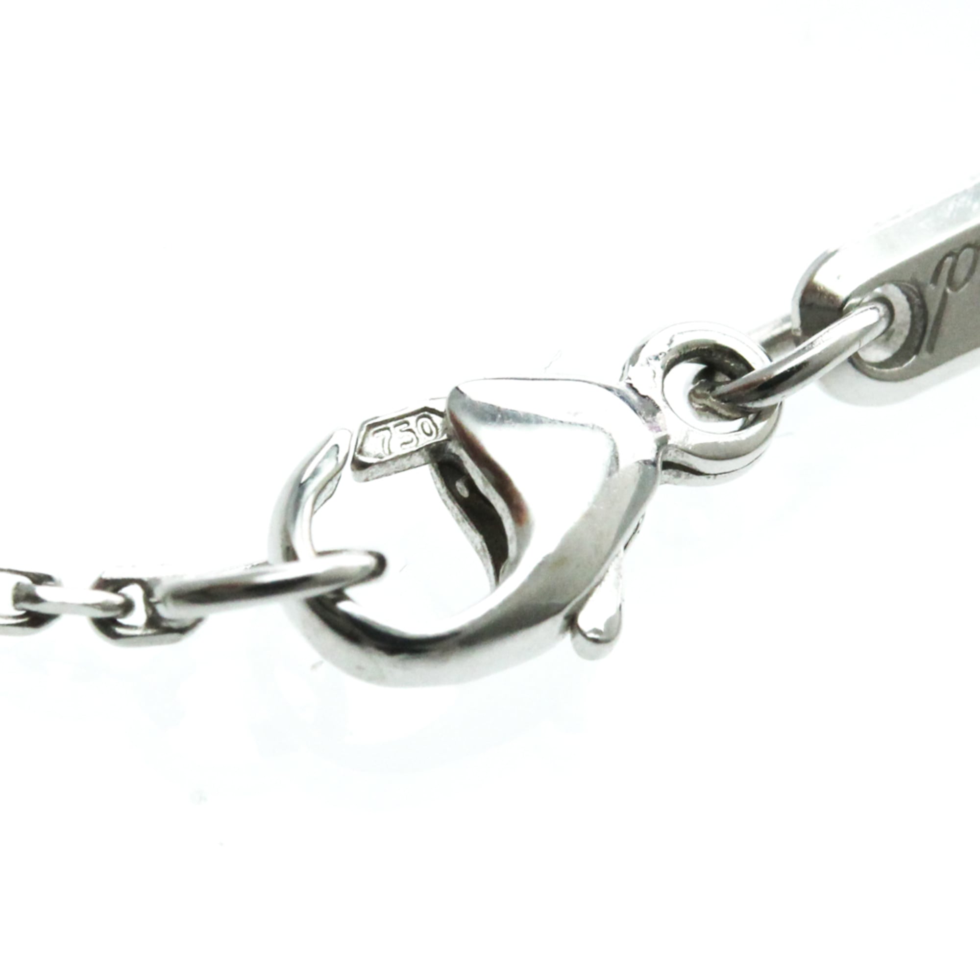 Chopard Happy Diamonds 5 Diamond Round Pendant 18K White Gold With Diamonds Silver White_Gold Necklace Jewelry (Pre-Owned)