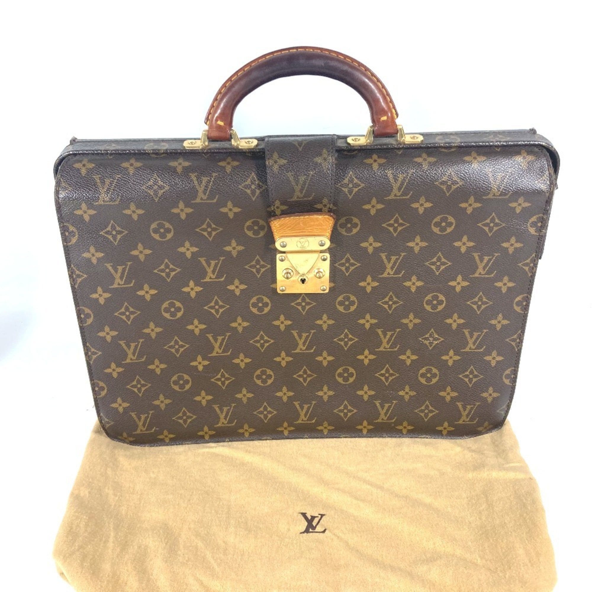 Louis Vuitton Brown Monogram Monogram Briefcase (Pre-Owned)