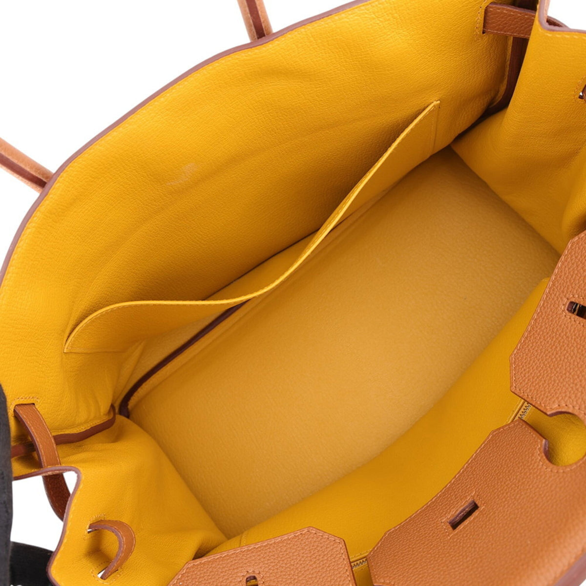Hermes Gold Yellow Togo Leather Swift Leather Handbag (Pre-Owned)