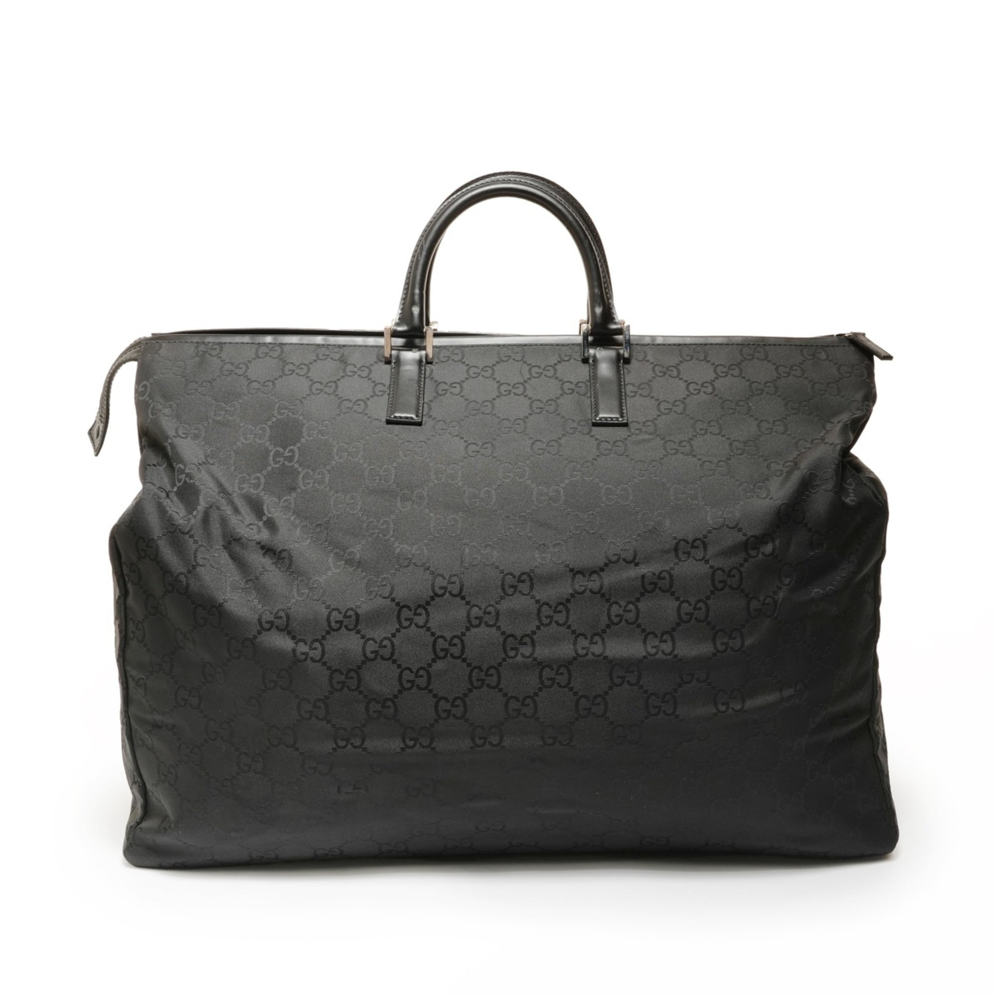 Gucci Gg Canvas Black Gg Canvas Boston Bag (Pre-Owned)