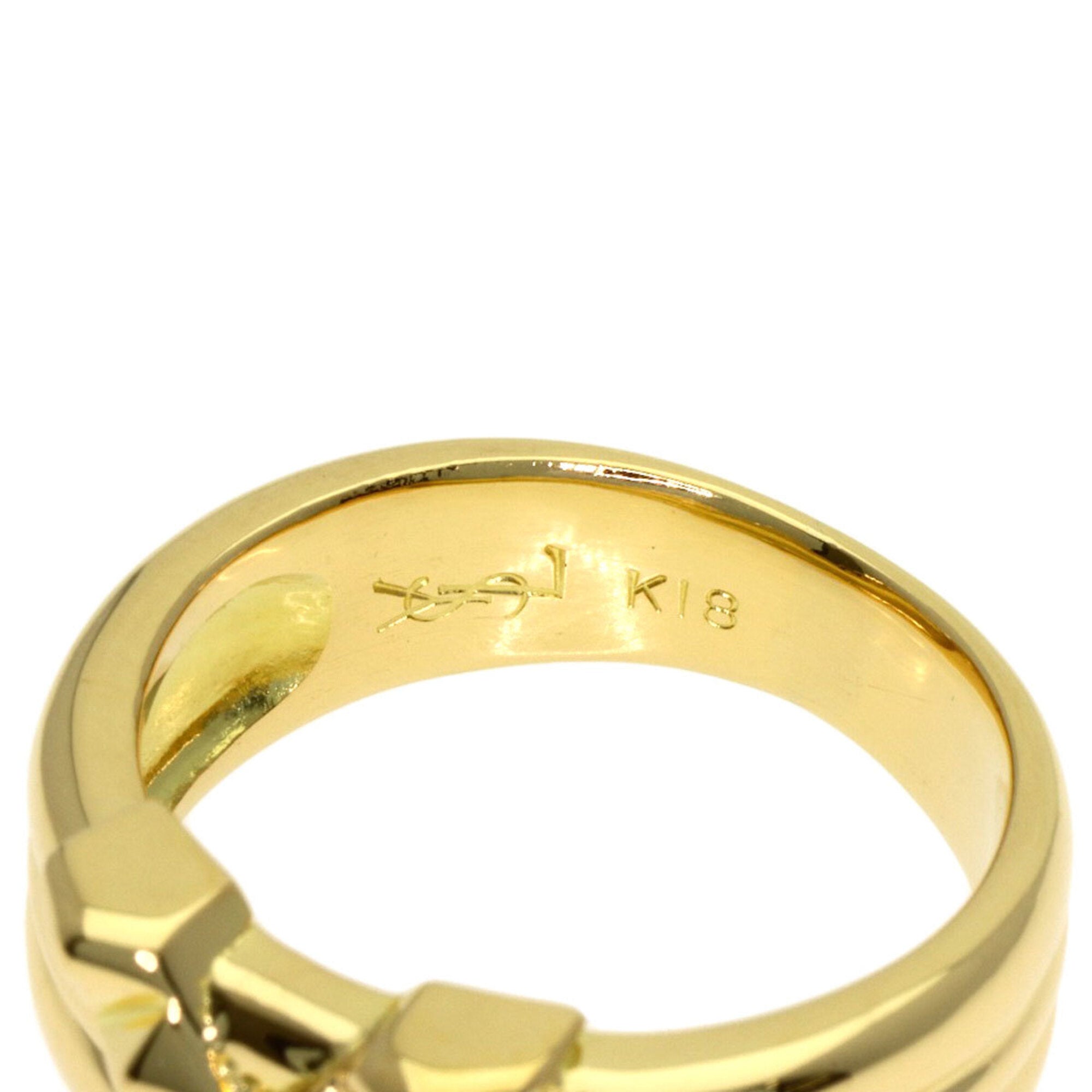 Yves Saint Laurent Yellow Gold (18K) Band Ring (Pre-Owned)