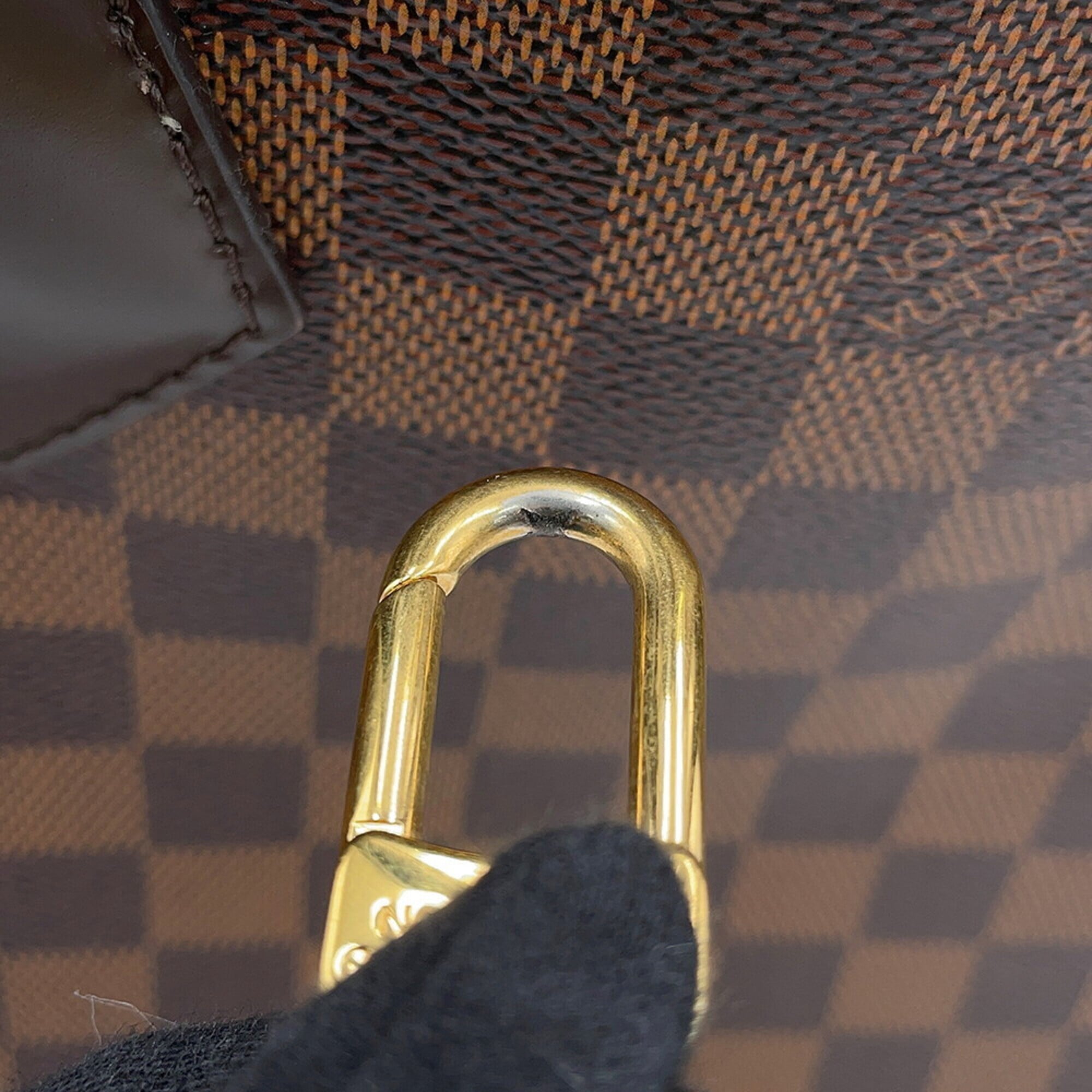 Louis Vuitton Damier Brown Damier Canvas Ebene Handbag Shoulder Bag Tote Bag (Pre-Owned)