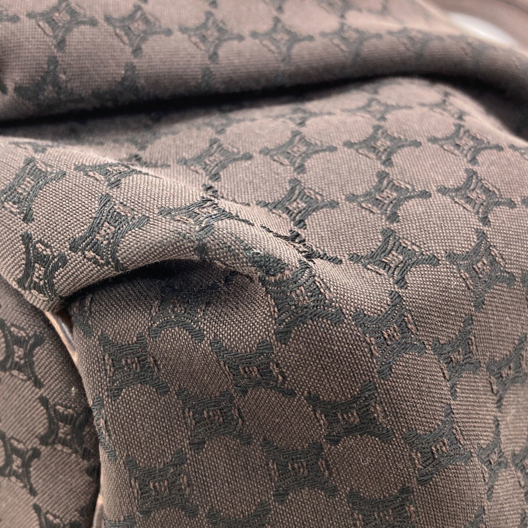 Celine Macadam Brown Canvas Shoulder Bag (Pre-Owned)
