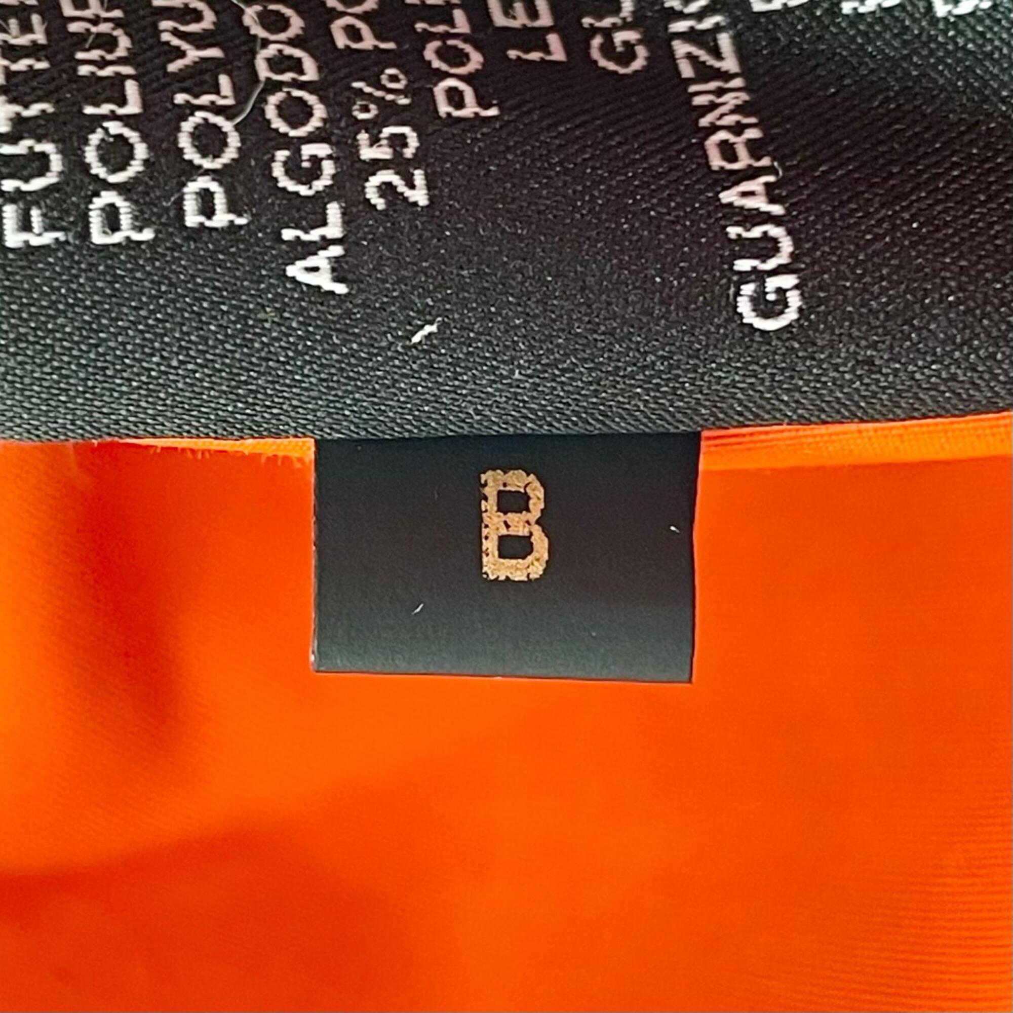 Hermes Orange Cotton Elastane Polyamide Leather Pouch (Pre-Owned)