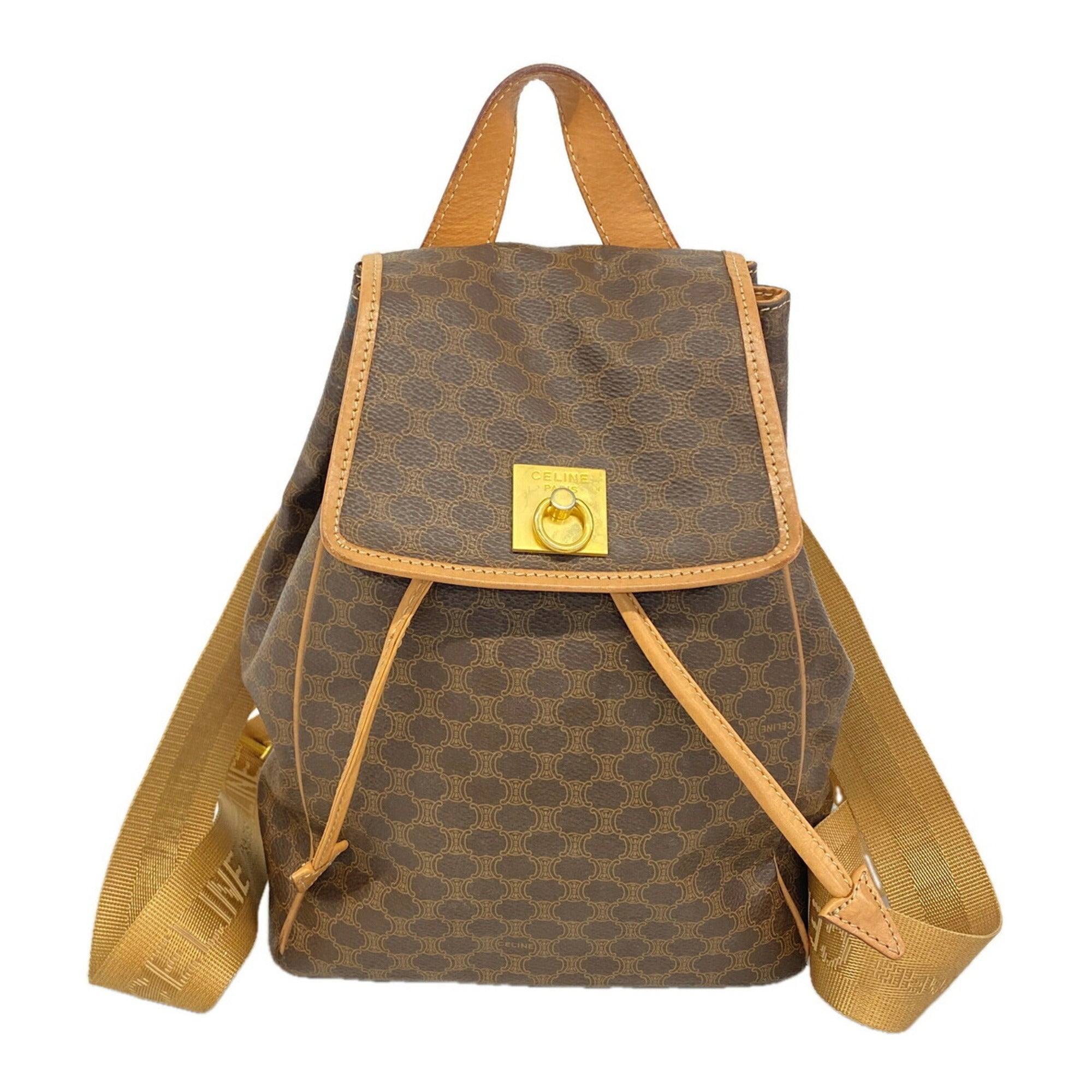 Celine Brown Pvc Backpack (Pre-Owned)