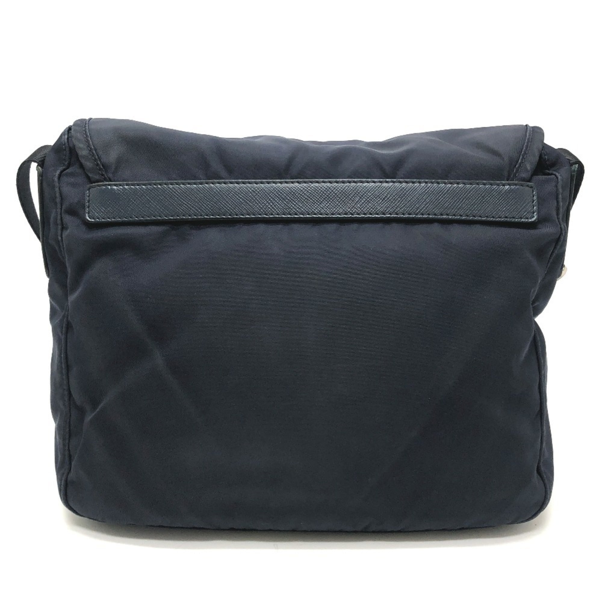 Prada Navy Nylon Shoulder Bag (Pre-Owned)