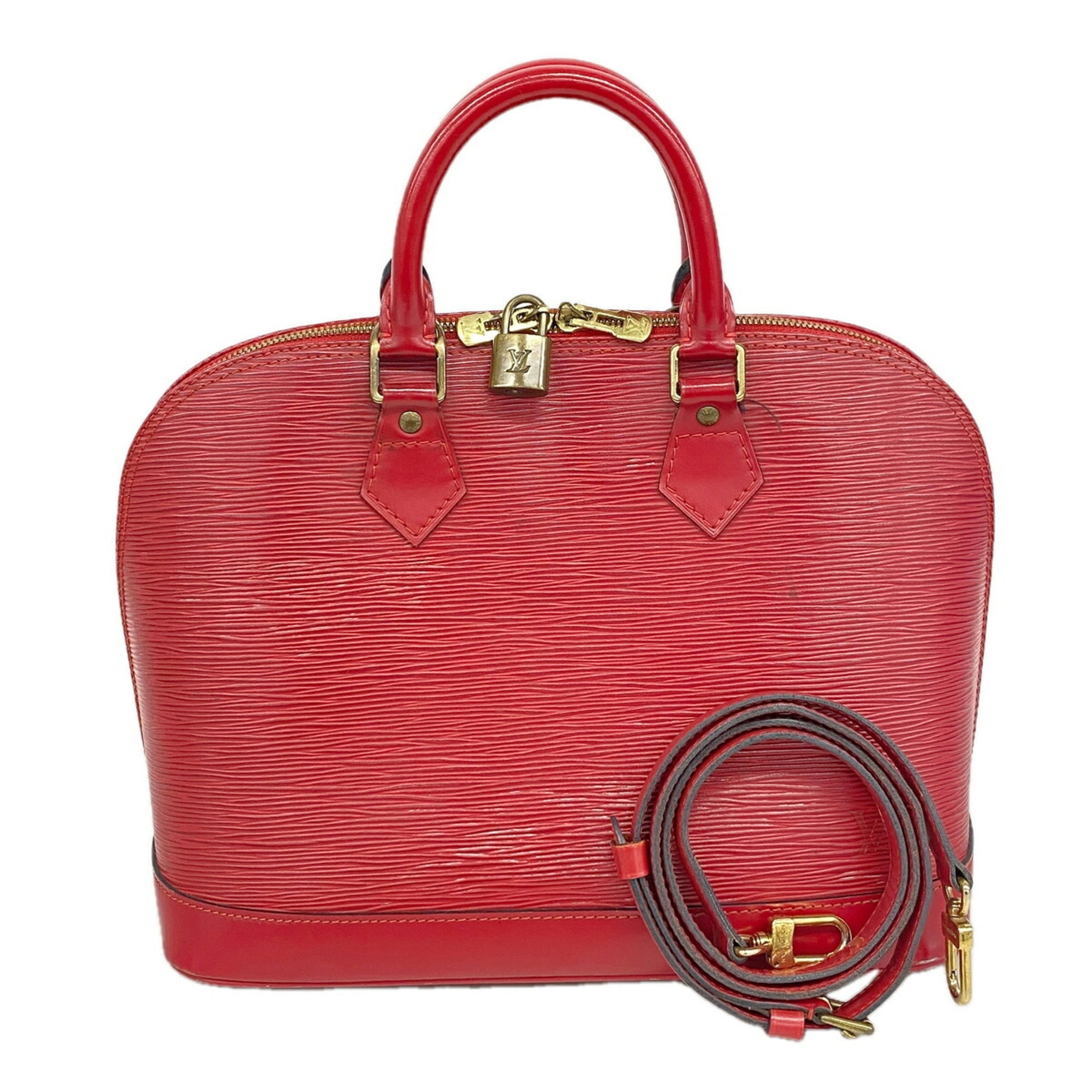 Louis Vuitton Castilian Red Handbag (Pre-Owned)