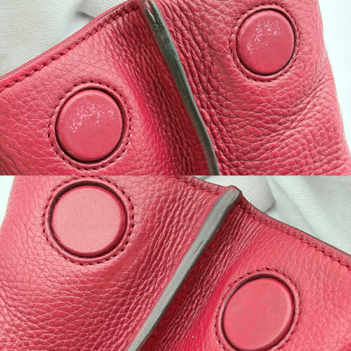Gucci Bordeaux Leather Shoulder Bag (Pre-Owned)