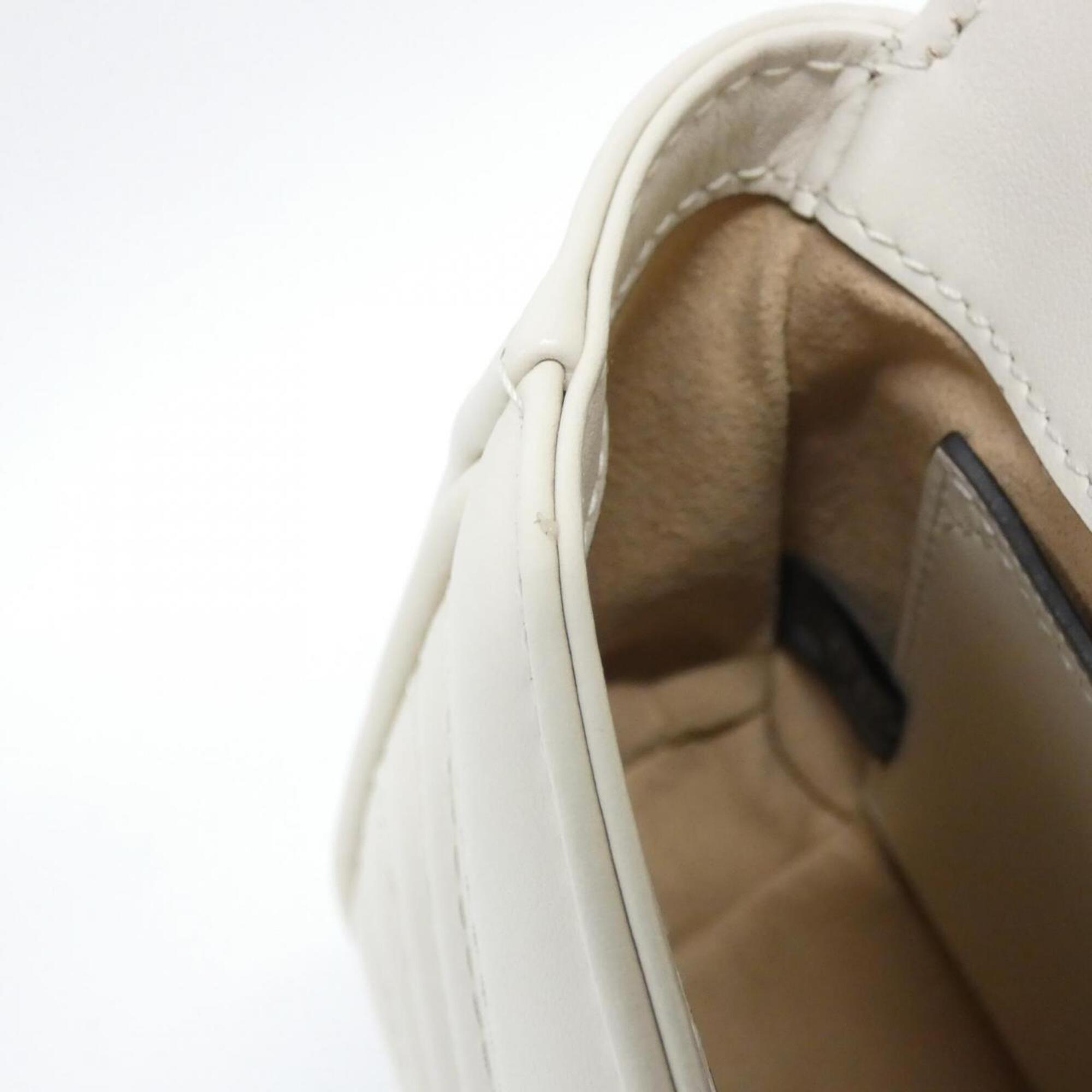 Gucci White Leather Shoulder Bag (Pre-Owned)
