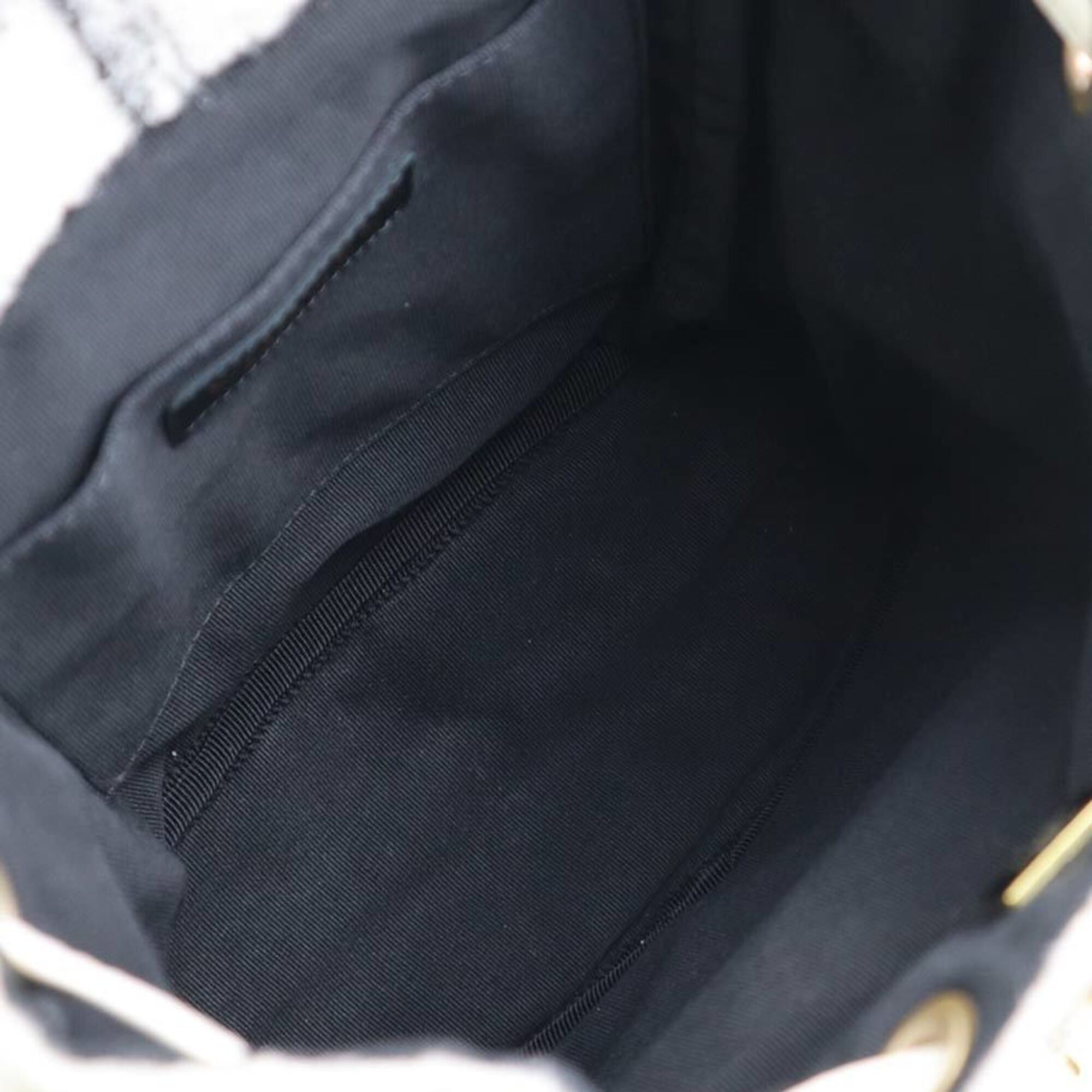 Chanel Black White Tweed Backpack (Pre-Owned)