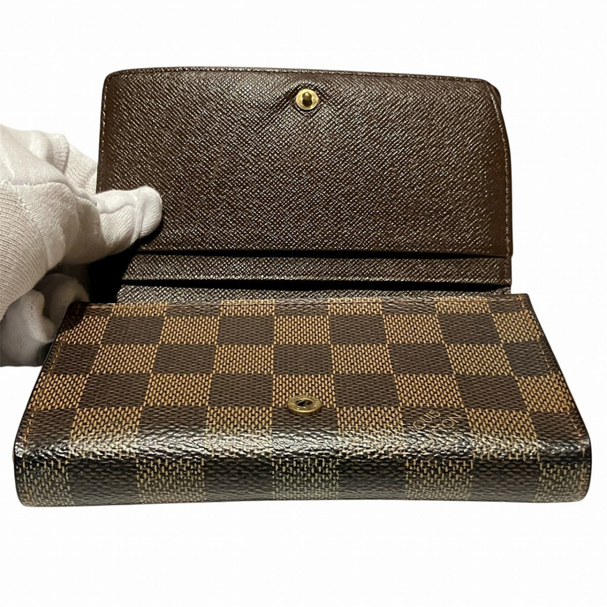 Louis Vuitton Damier Brown Wallet (Bi-Fold) (Pre-Owned)
