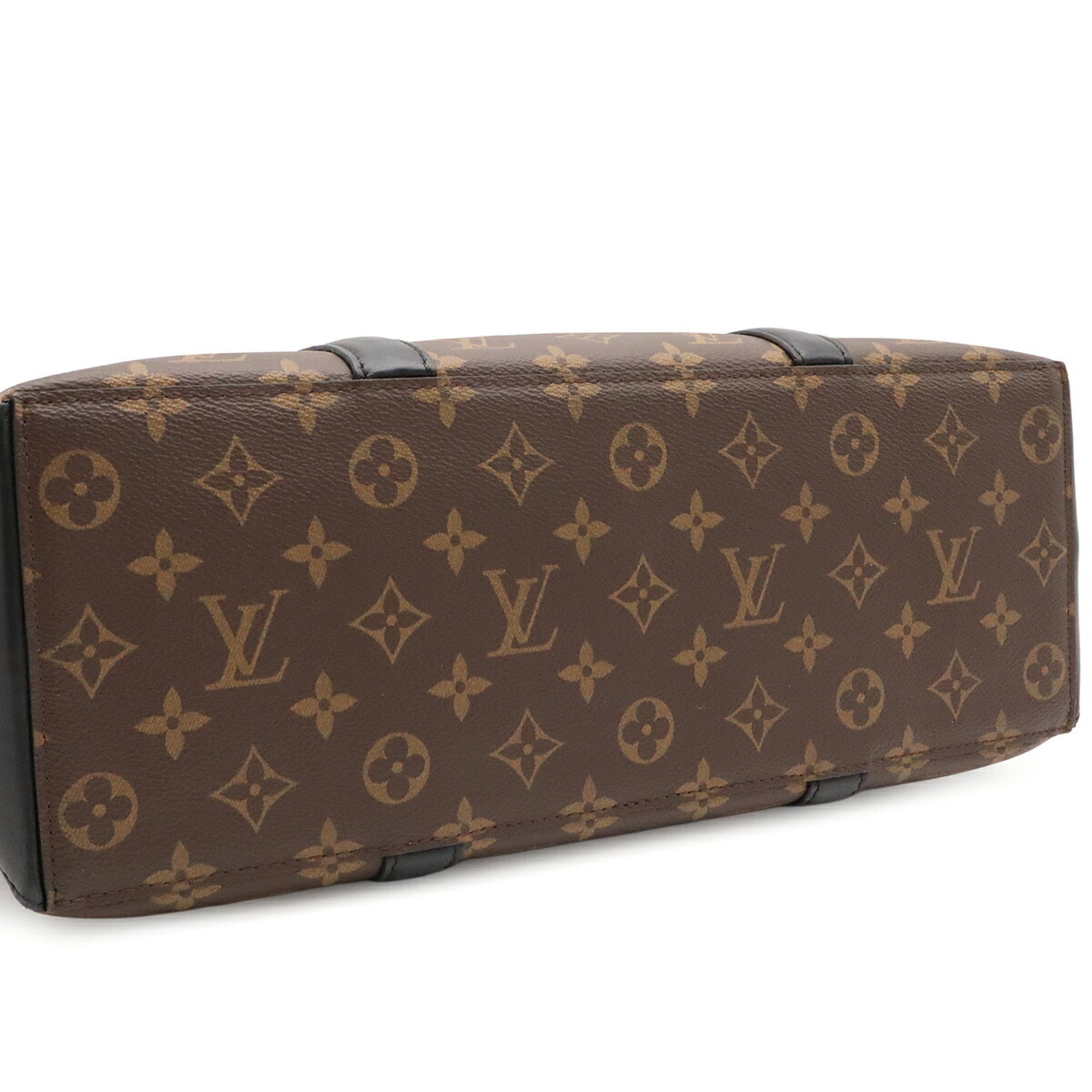 Louis Vuitton Brown Monogram Macassar Monogram Pouch Shoulder Bag Tote Bag (Pre-Owned)
