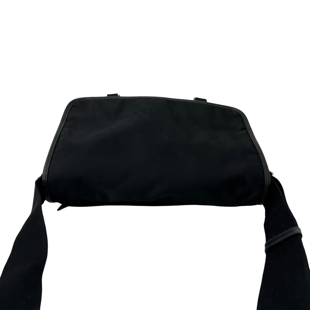 Prada Black Nylon Leather Shoulder Bag (Pre-Owned)