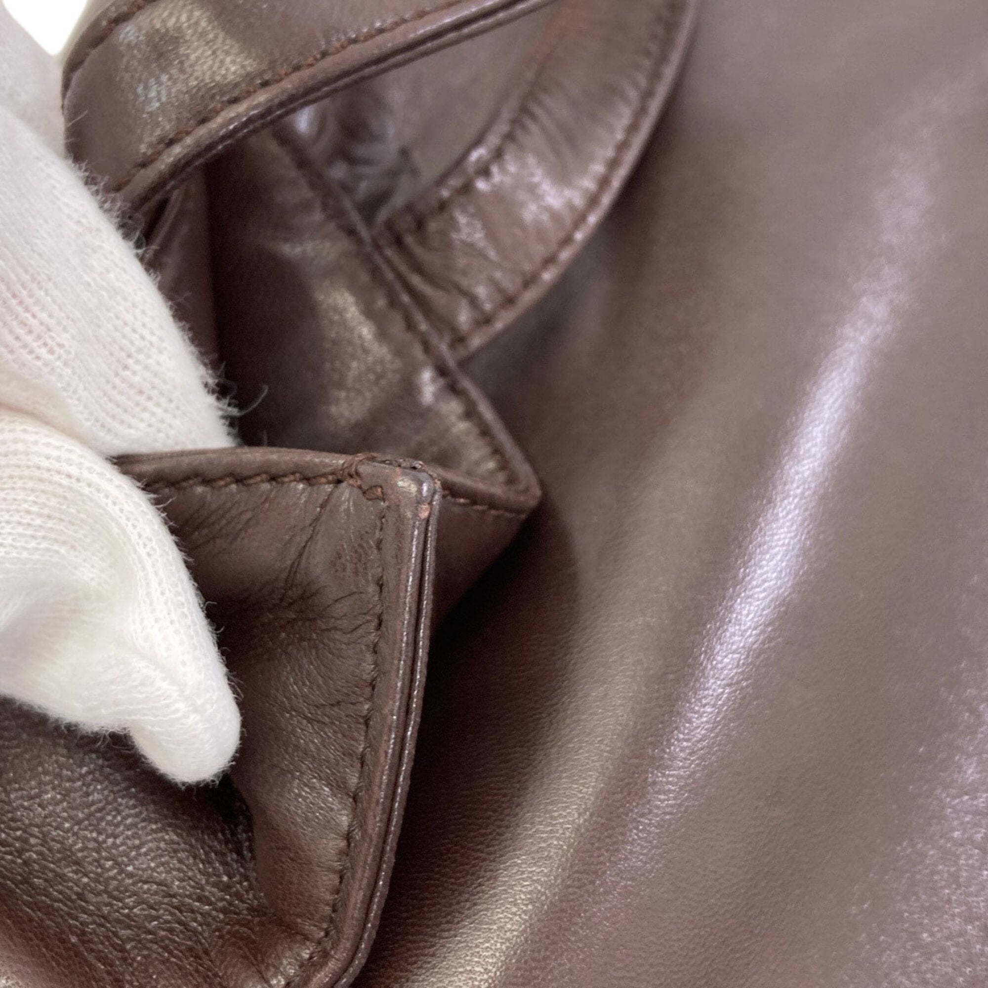 Loewe Dark Brown Leather Handbag (Pre-Owned)