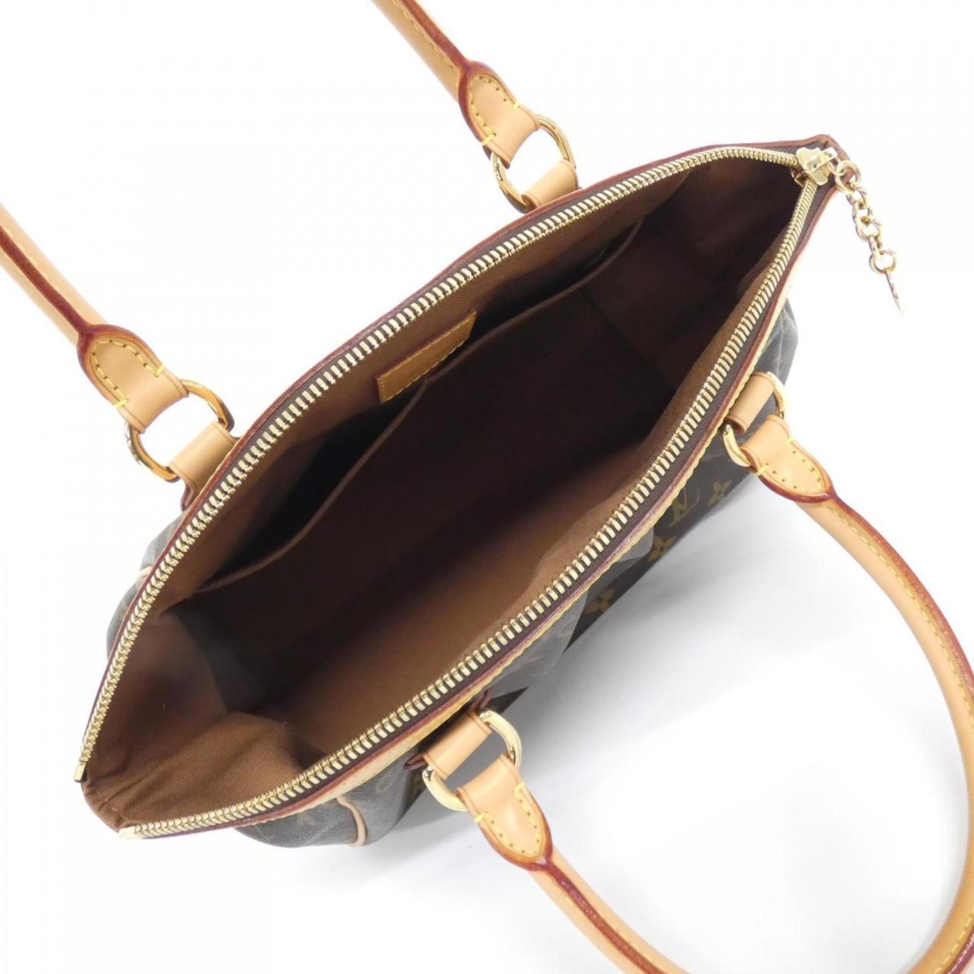 Louis Vuitton Marron Coated Canvas Handbag (Pre-Owned)
