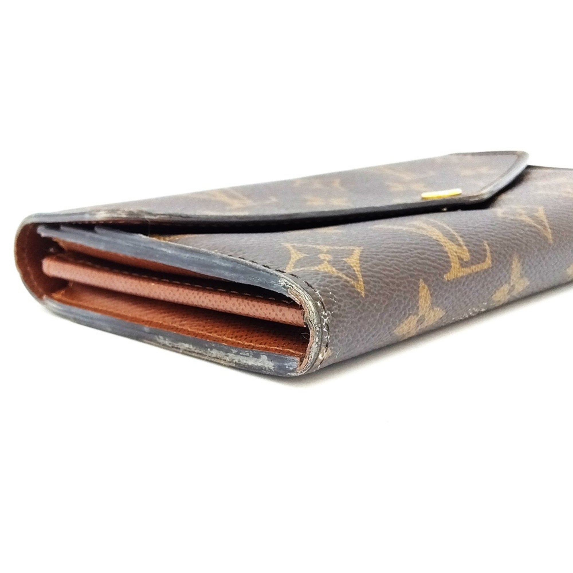 Louis Vuitton Monogram Black Monogram Long Wallet (Bi-Fold) (Pre-Owned)