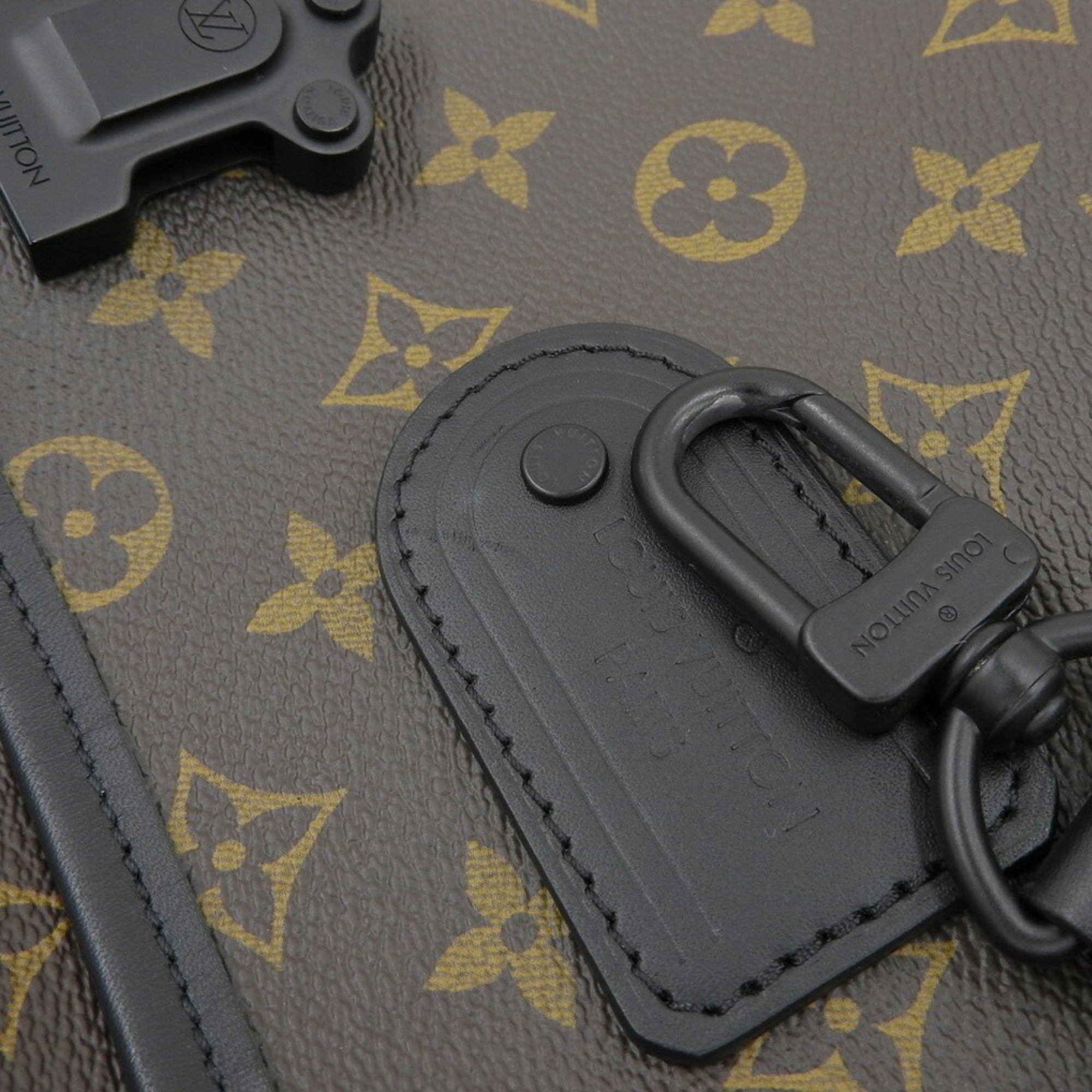 Louis Vuitton Monogram Macassar Black Monogram Macassar Pvc Leather Shoulder Bag (Pre-Owned)