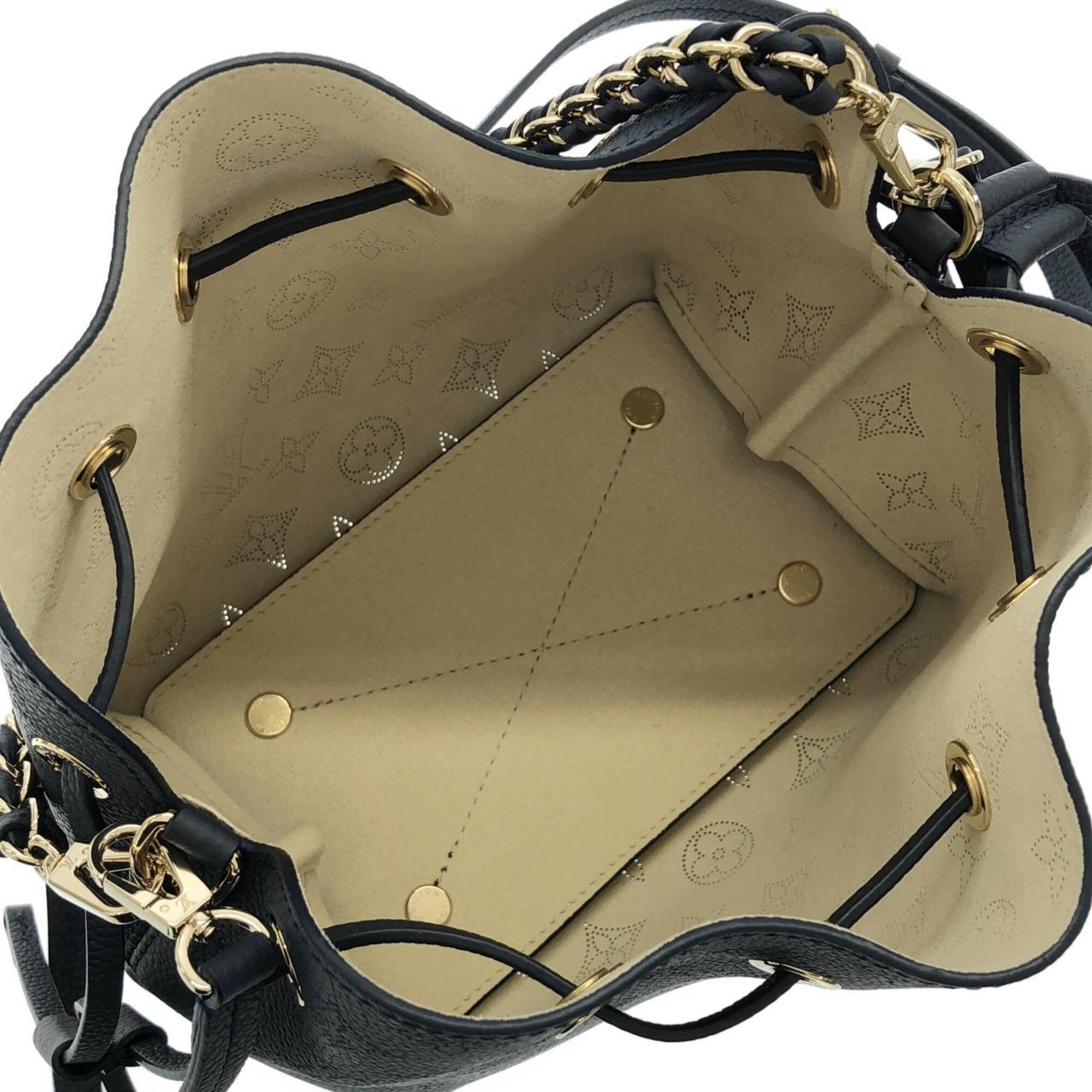Louis Vuitton Mahina Marine Mahina Leather Shoulder Bag (Pre-Owned)