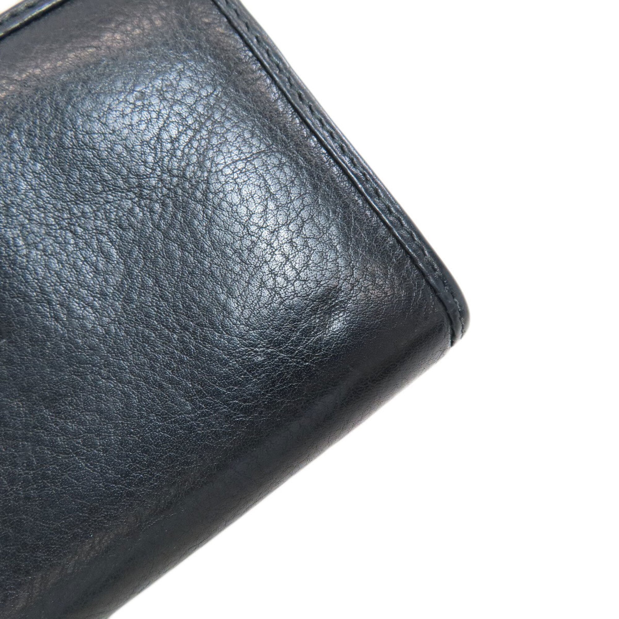 Loewe Black Leather Long Wallet (Bi-Fold) (Pre-Owned)