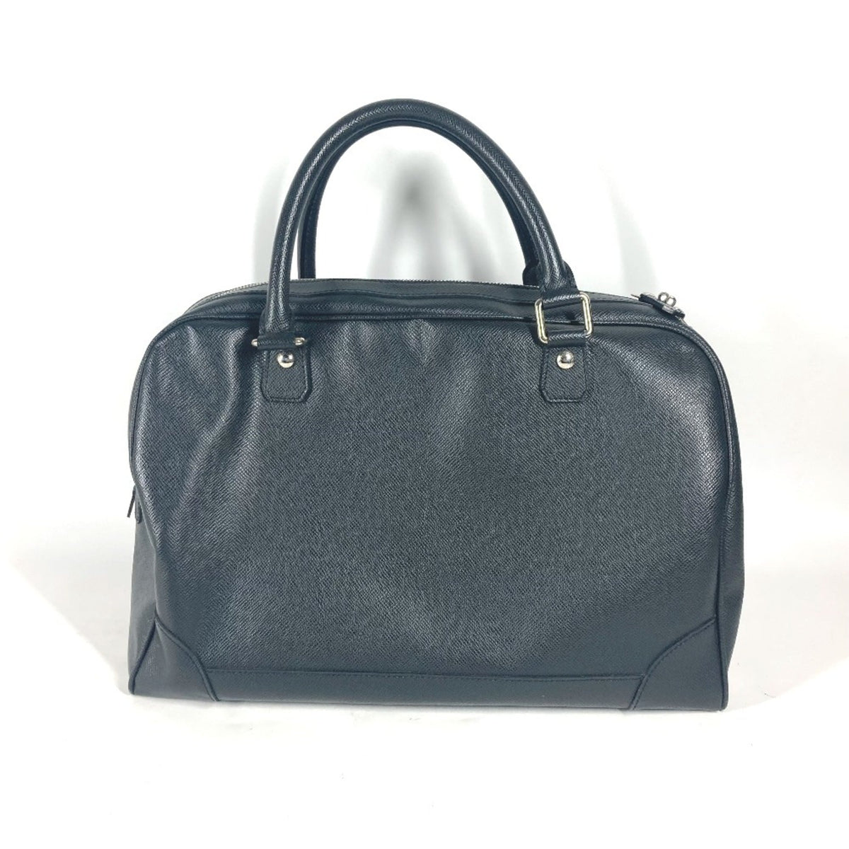 Louis Vuitton Ardoise Black Taiga Leather Boston Bag Handbag (Pre-Owned)