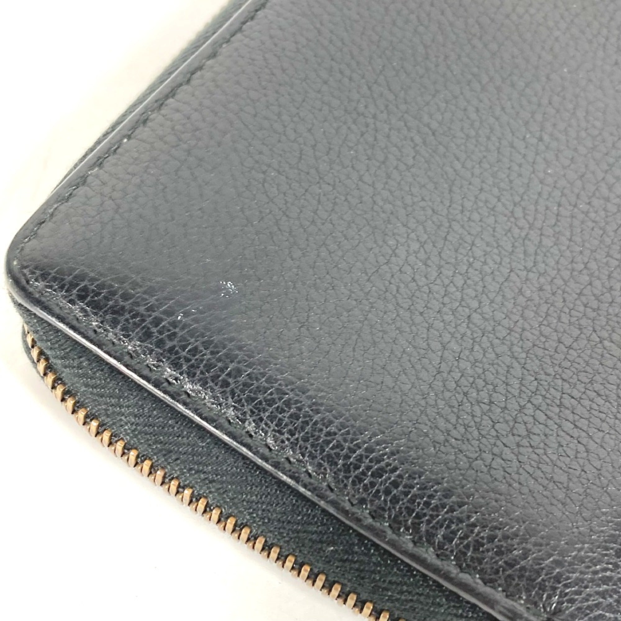 Gucci Black Leather Long Wallet (Bi-Fold) (Pre-Owned)