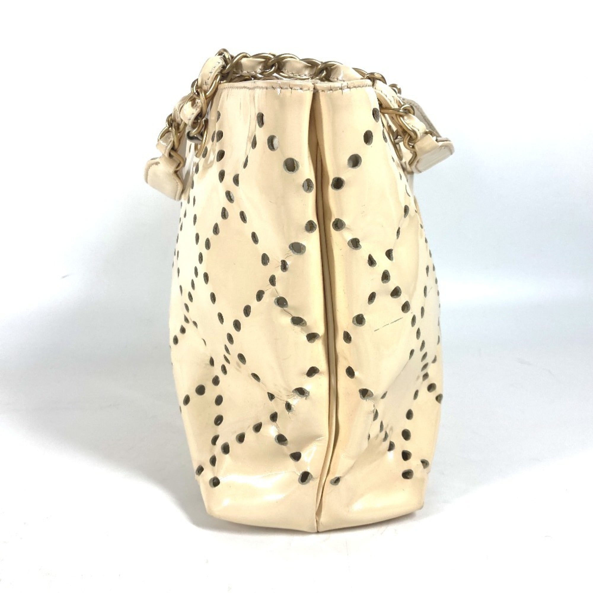 Chanel Ivory Shoulder Bag Tote Bag (Pre-Owned)