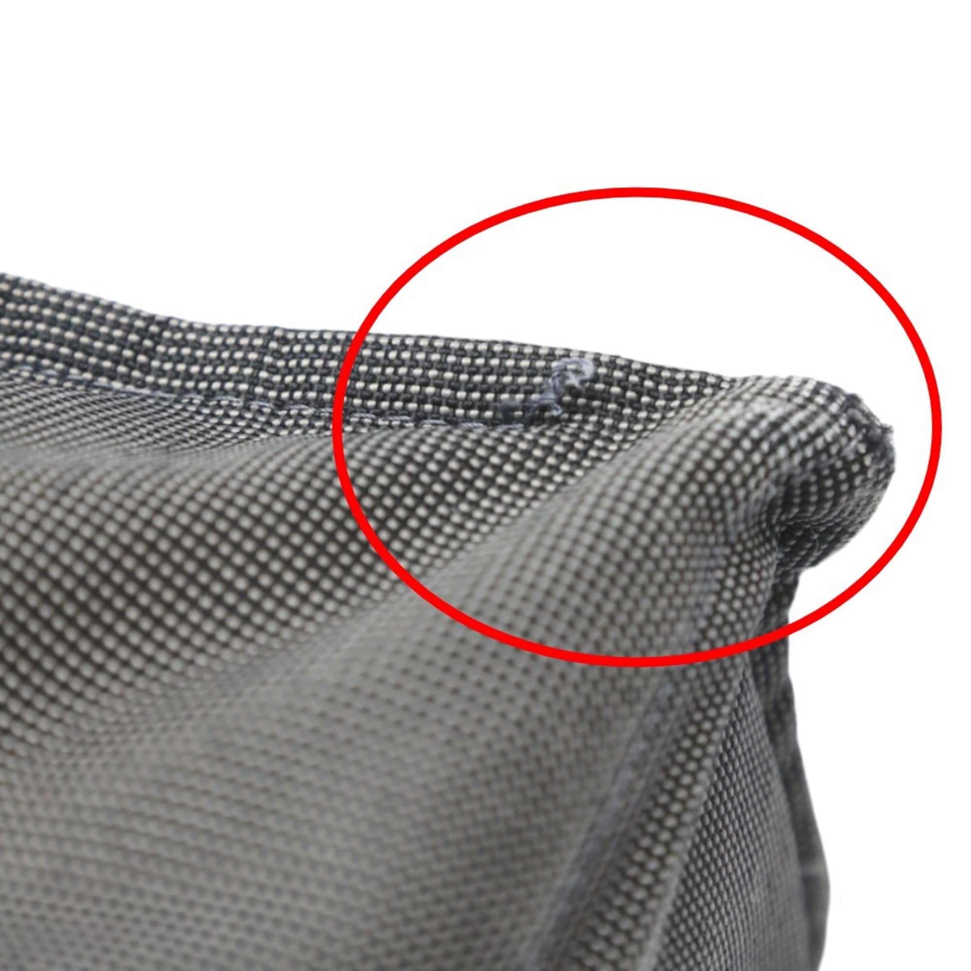 Hermes Her Line Gray Canvas Tote Bag (Pre-Owned)