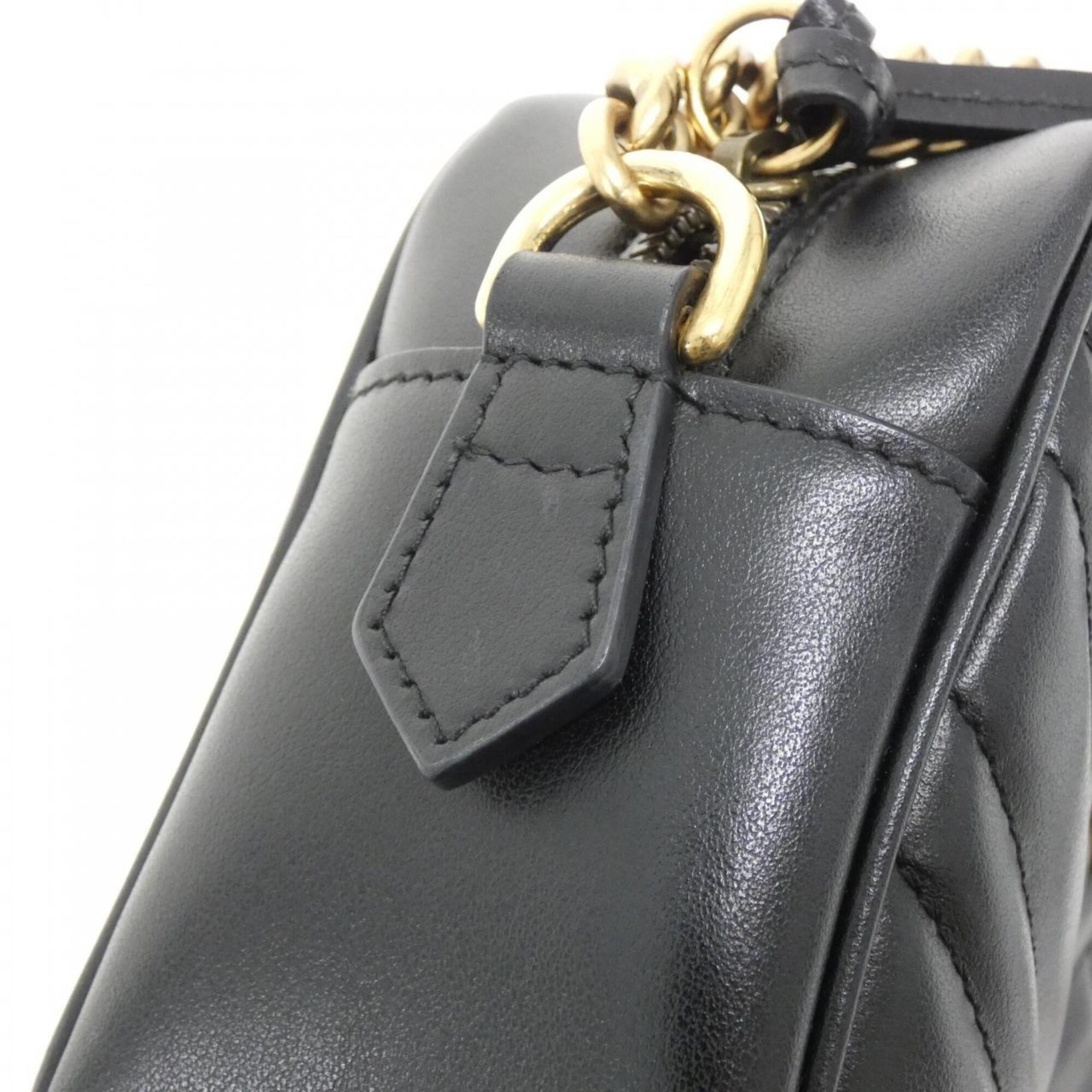 Gucci Black Leather Shoulder Bag (Pre-Owned)