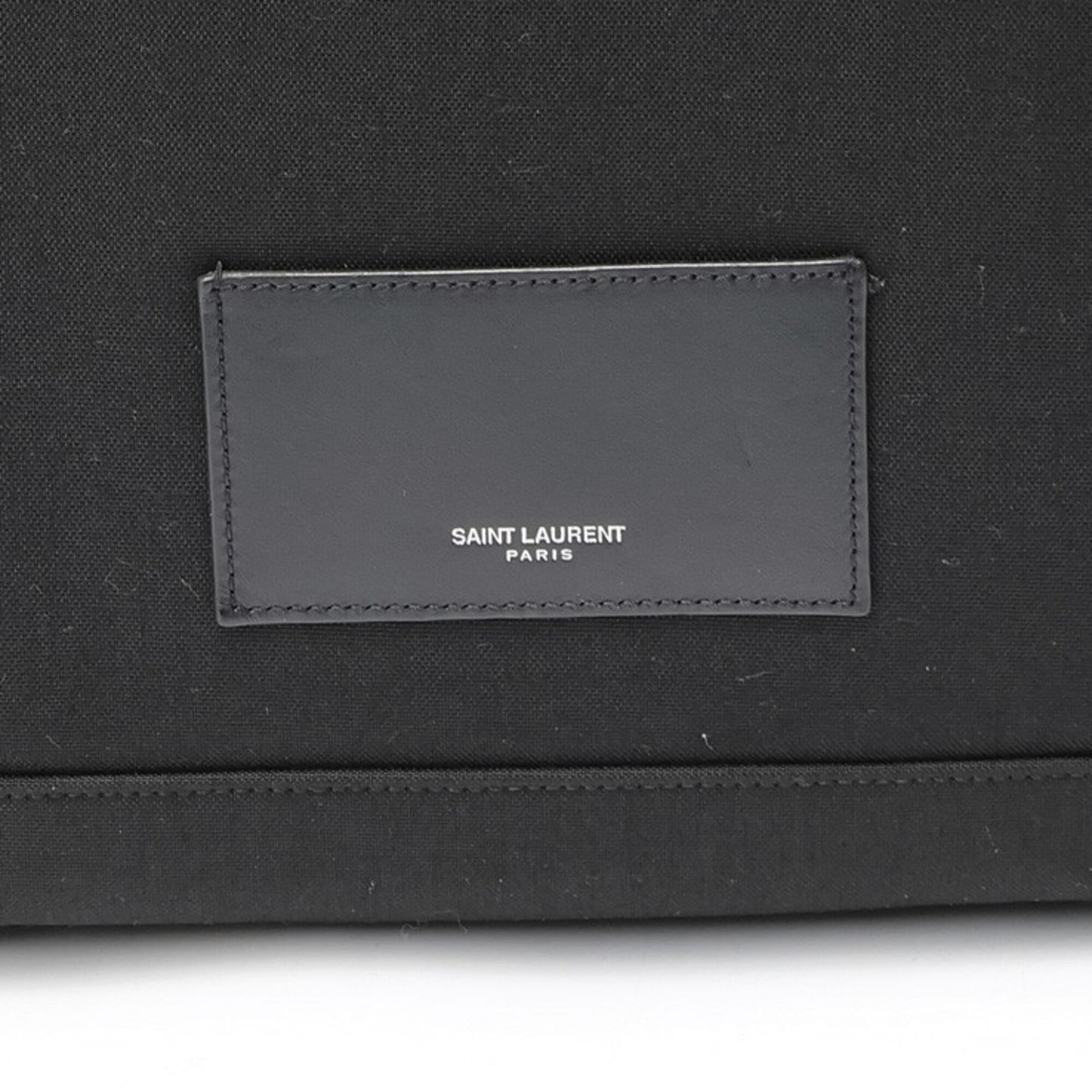 Saint Laurent Black Nylon Leather Backpack (Pre-Owned)