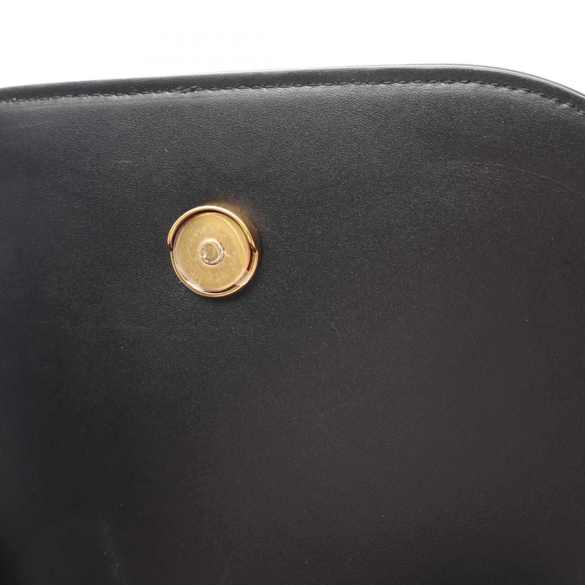 Fendi Black Leather Handbag Shoulder Bag (Pre-Owned)