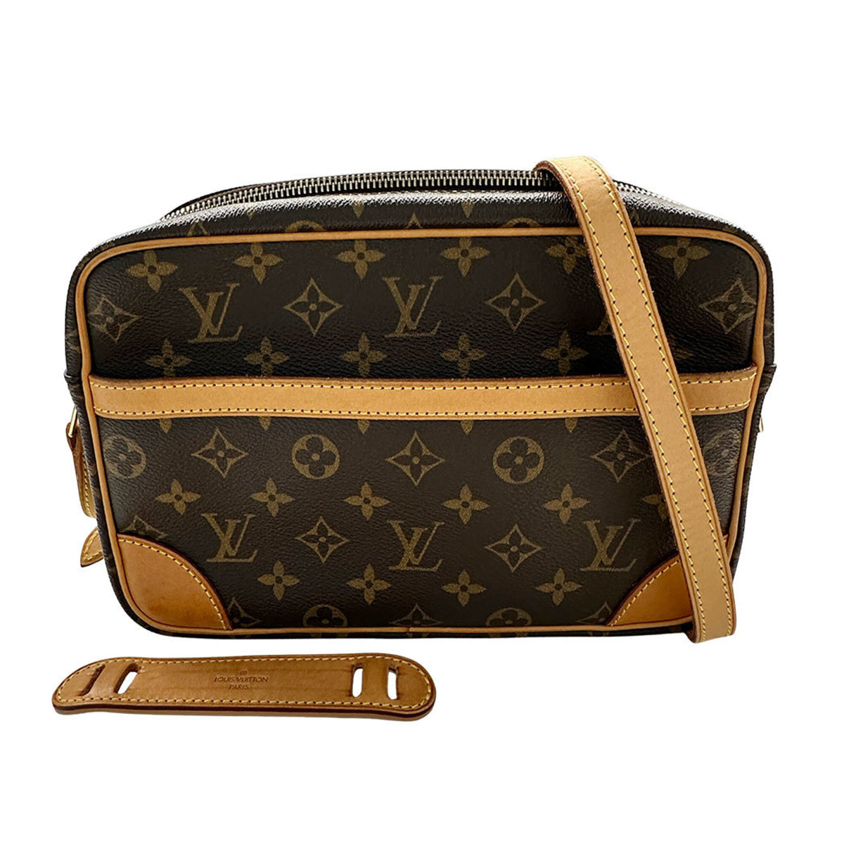 Louis Vuitton Brown Monogram Canvas Handbag Shoulder Bag (Pre-Owned)