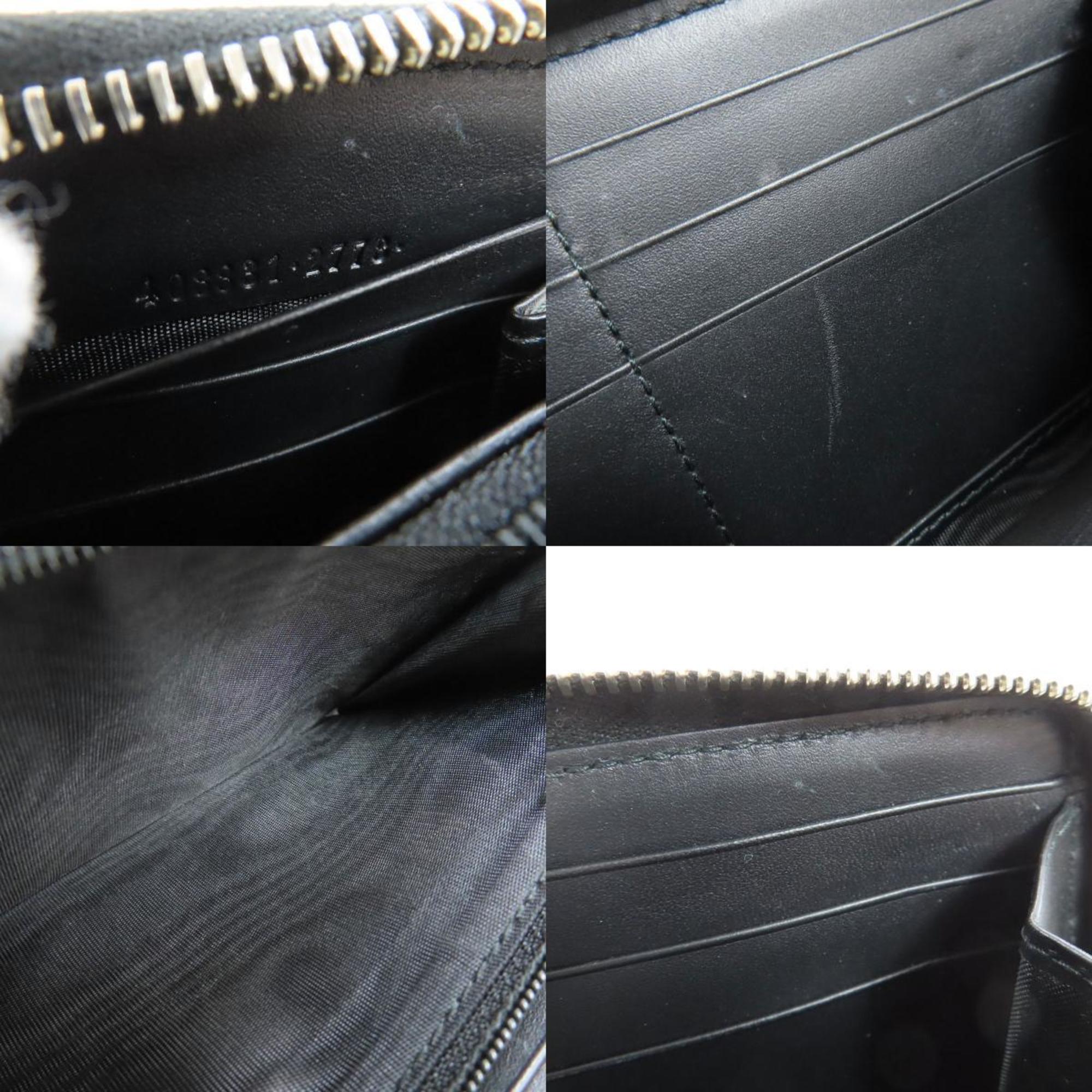 Gucci Black Pvc Long Wallet (Bi-Fold) (Pre-Owned)